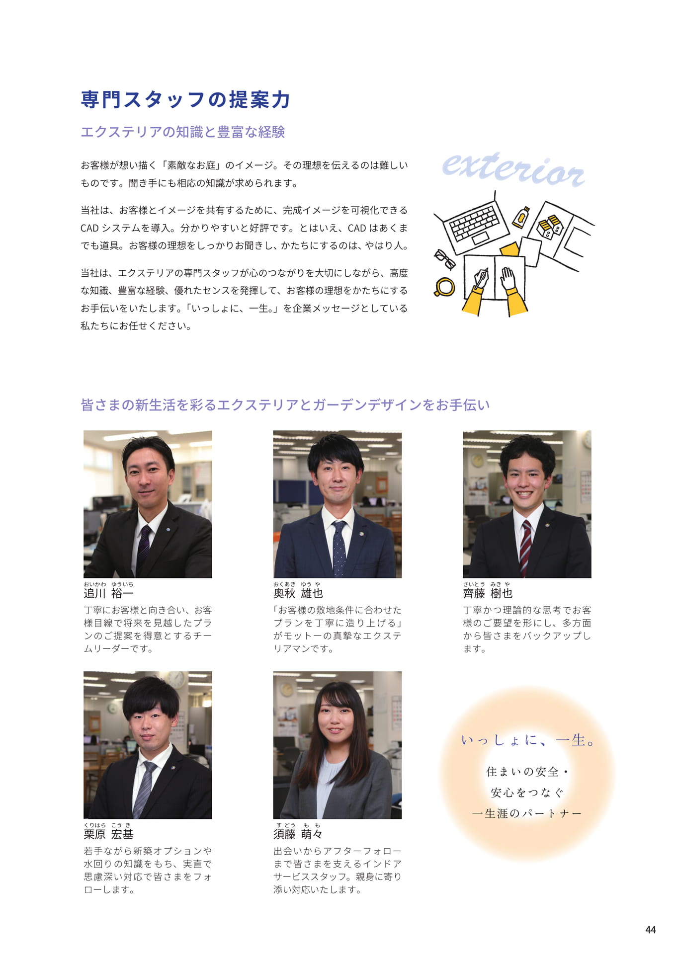 P.44 専門スタッフの提案力（44ページ目）