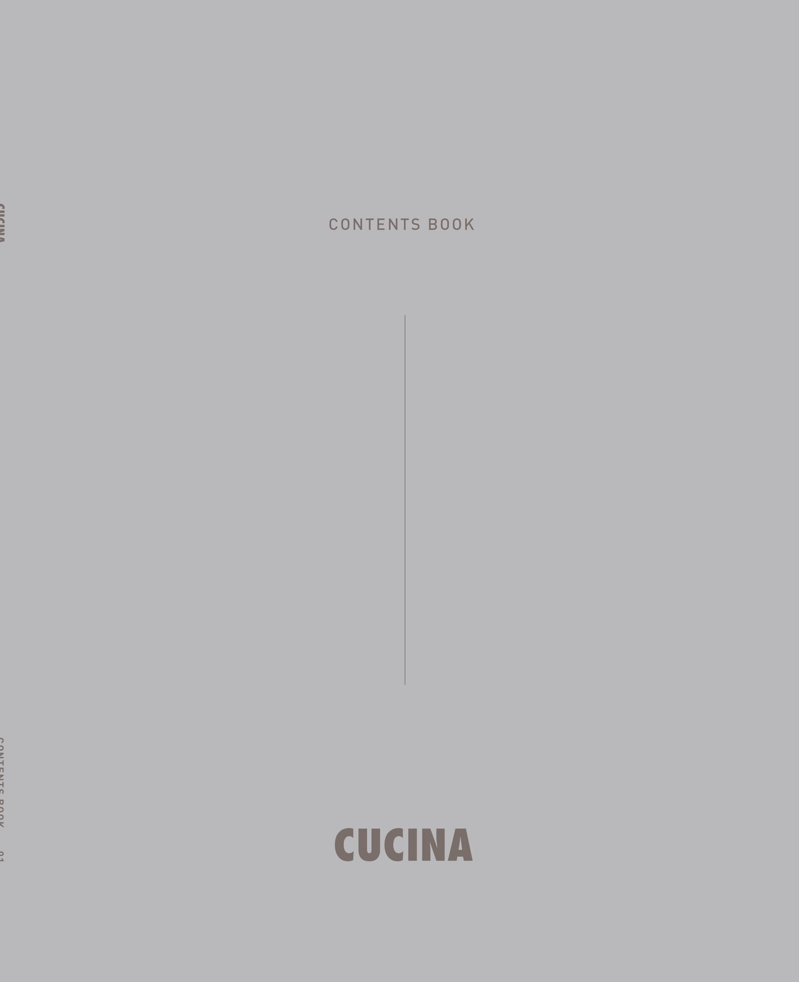 CUCINA CONTENTS BOOK(1ページ目)