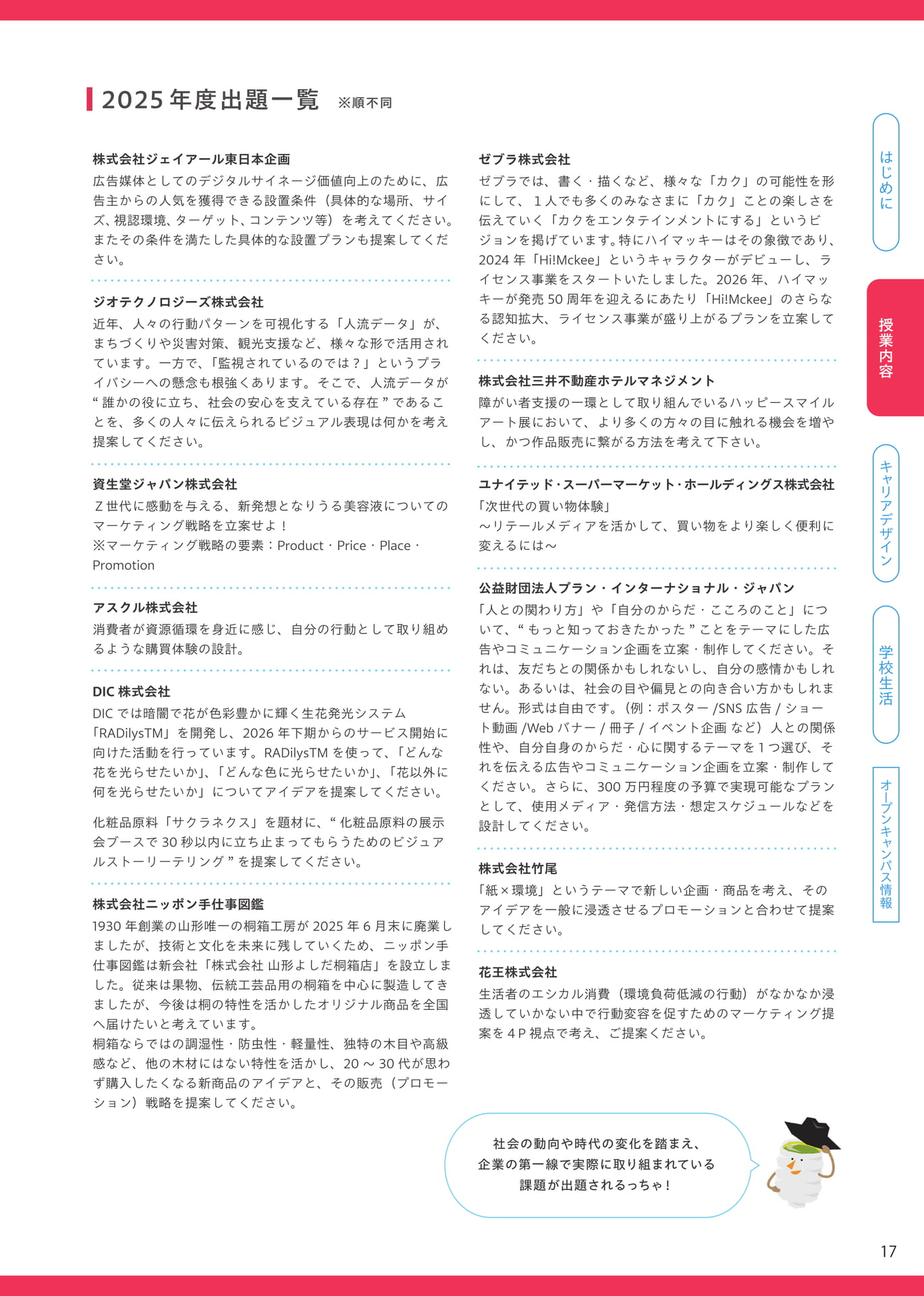 2025年度出題一覧(17ページ目)