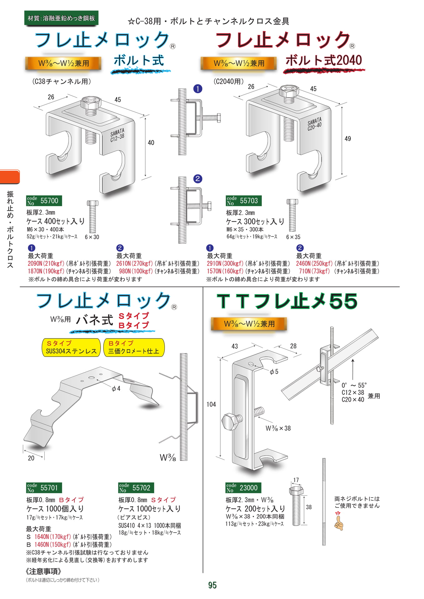 フレ止メロックボルト式他（96ページ目）
