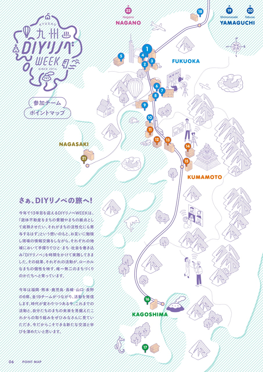 参加チーム ポイントマップ（6ページ目）