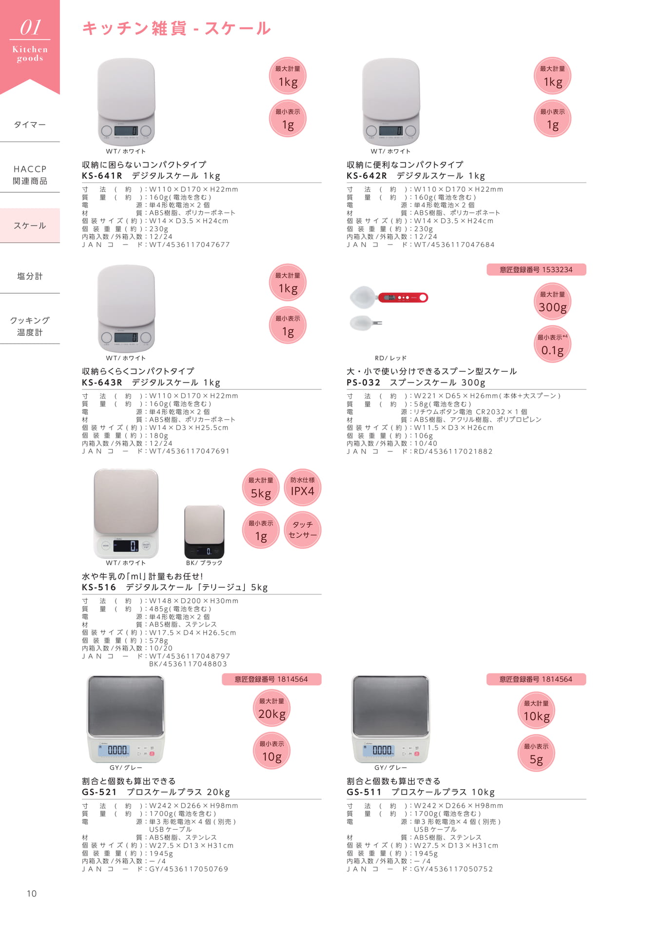 コンパクトタイプスケール(12ページ目)
