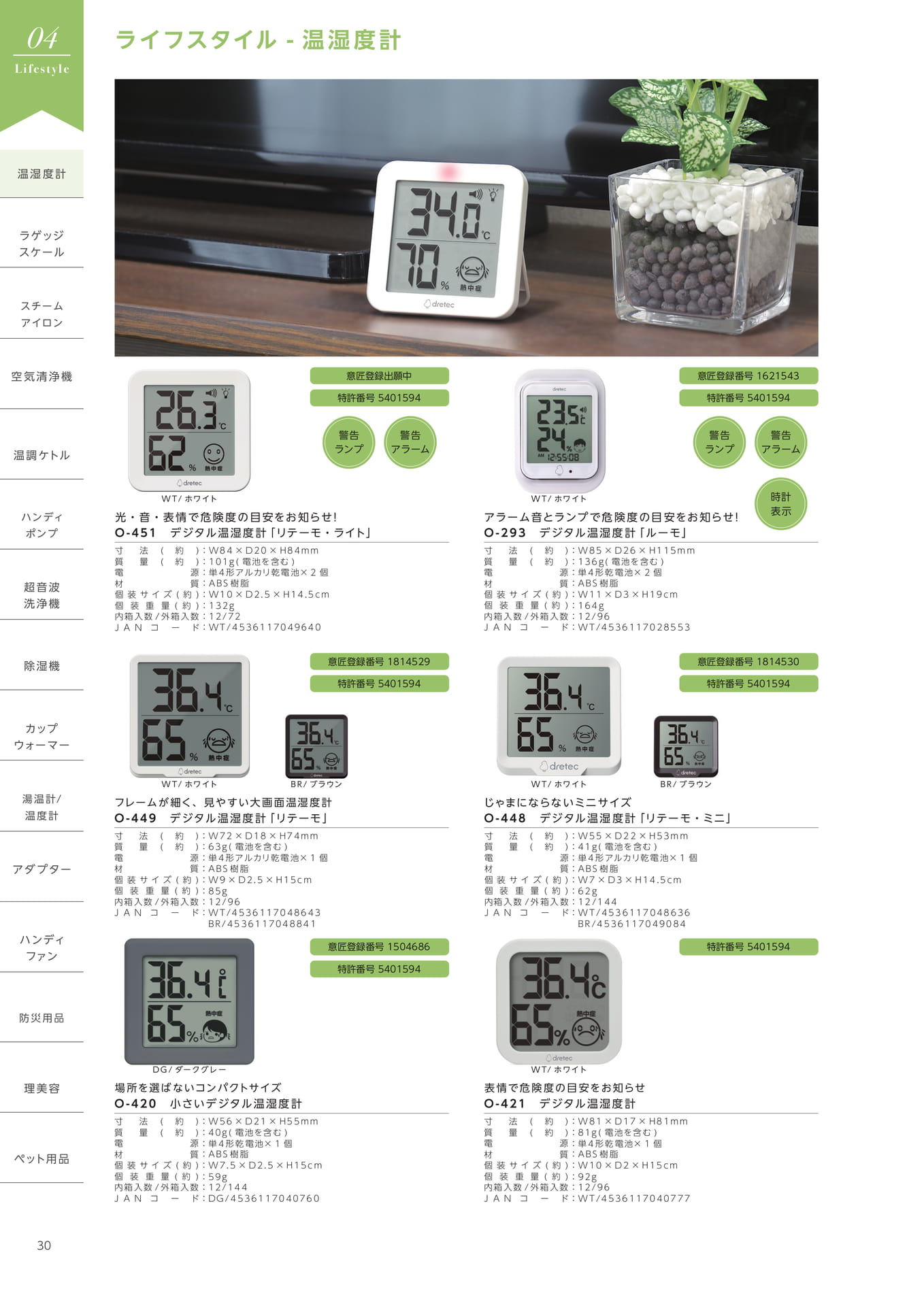 デジタル温湿度計 リテーモ(32ページ目)