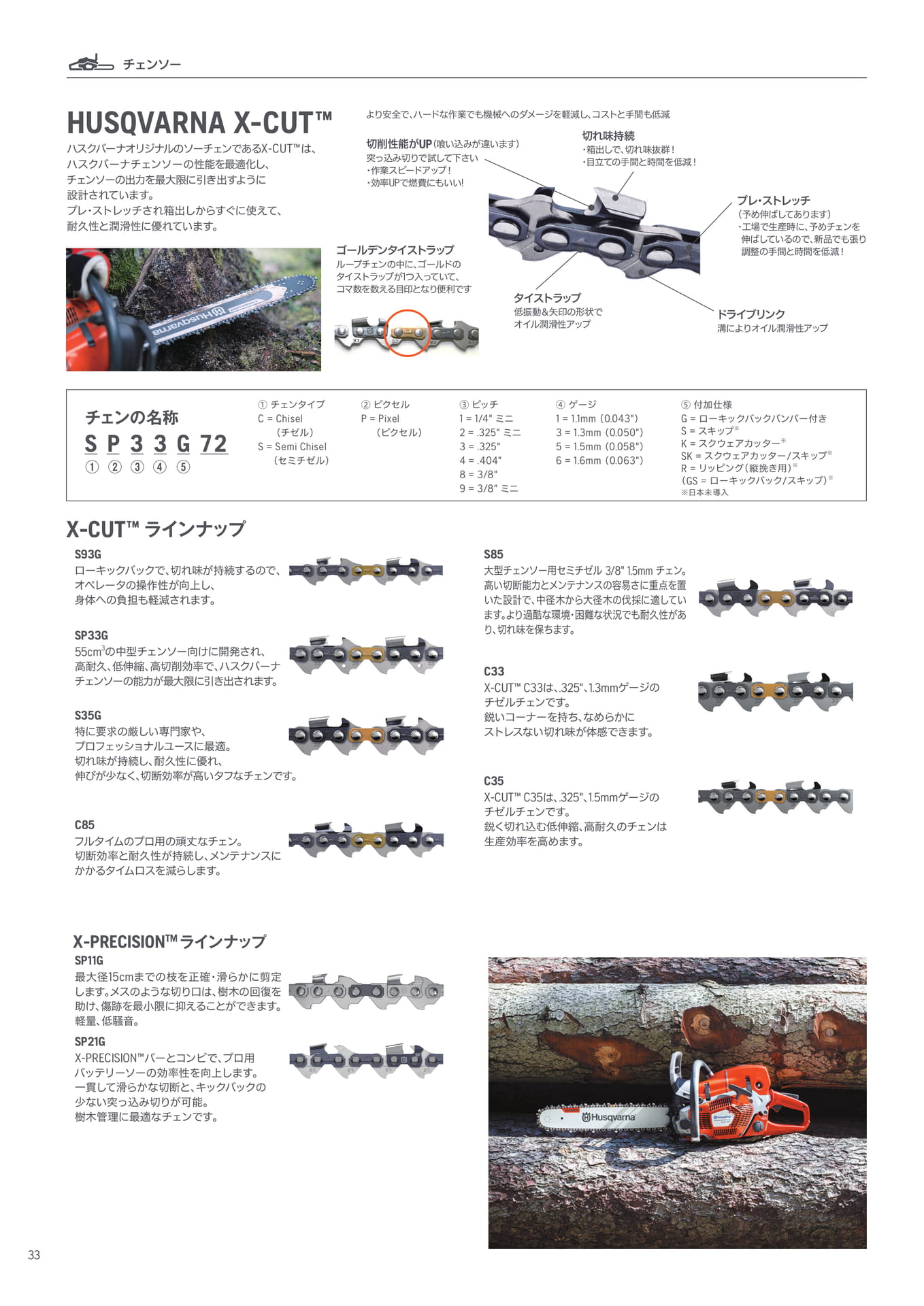 HUSQVARNA X-CUT™(34ページ目)