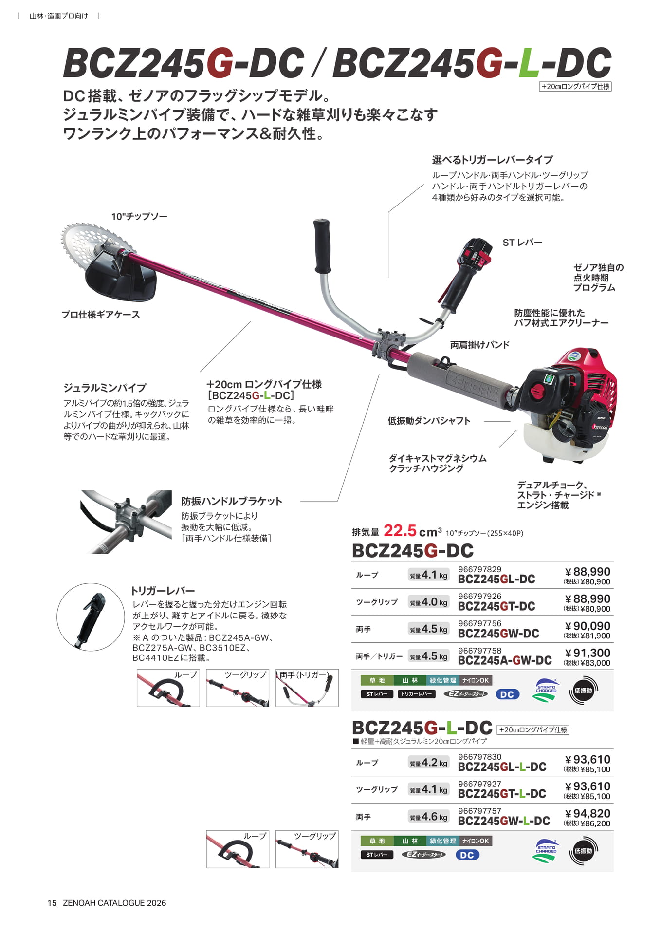 山林・造園プロ向け刈払機(16ページ目)