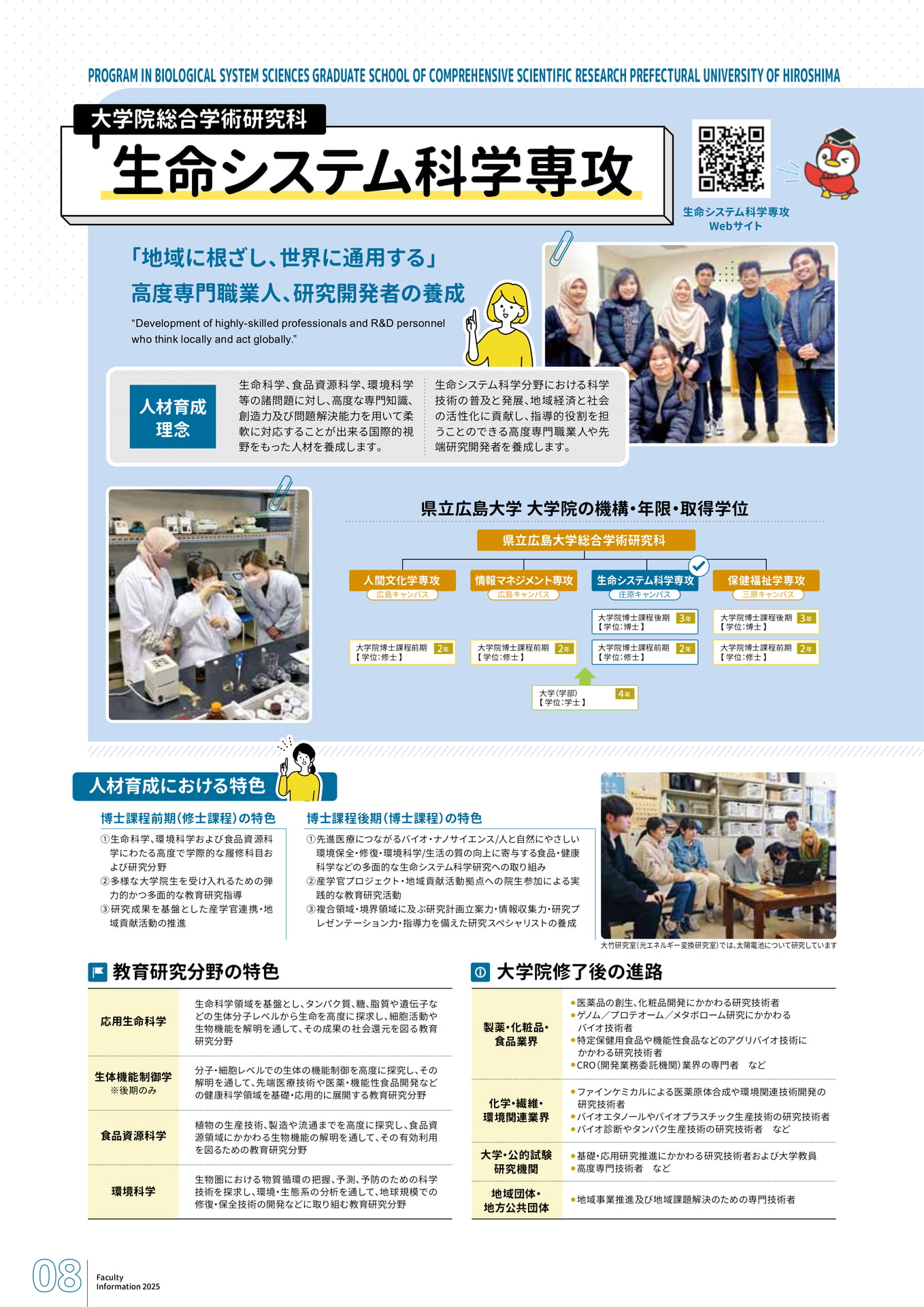 大学院　生命システム科学専攻（8ページ目）