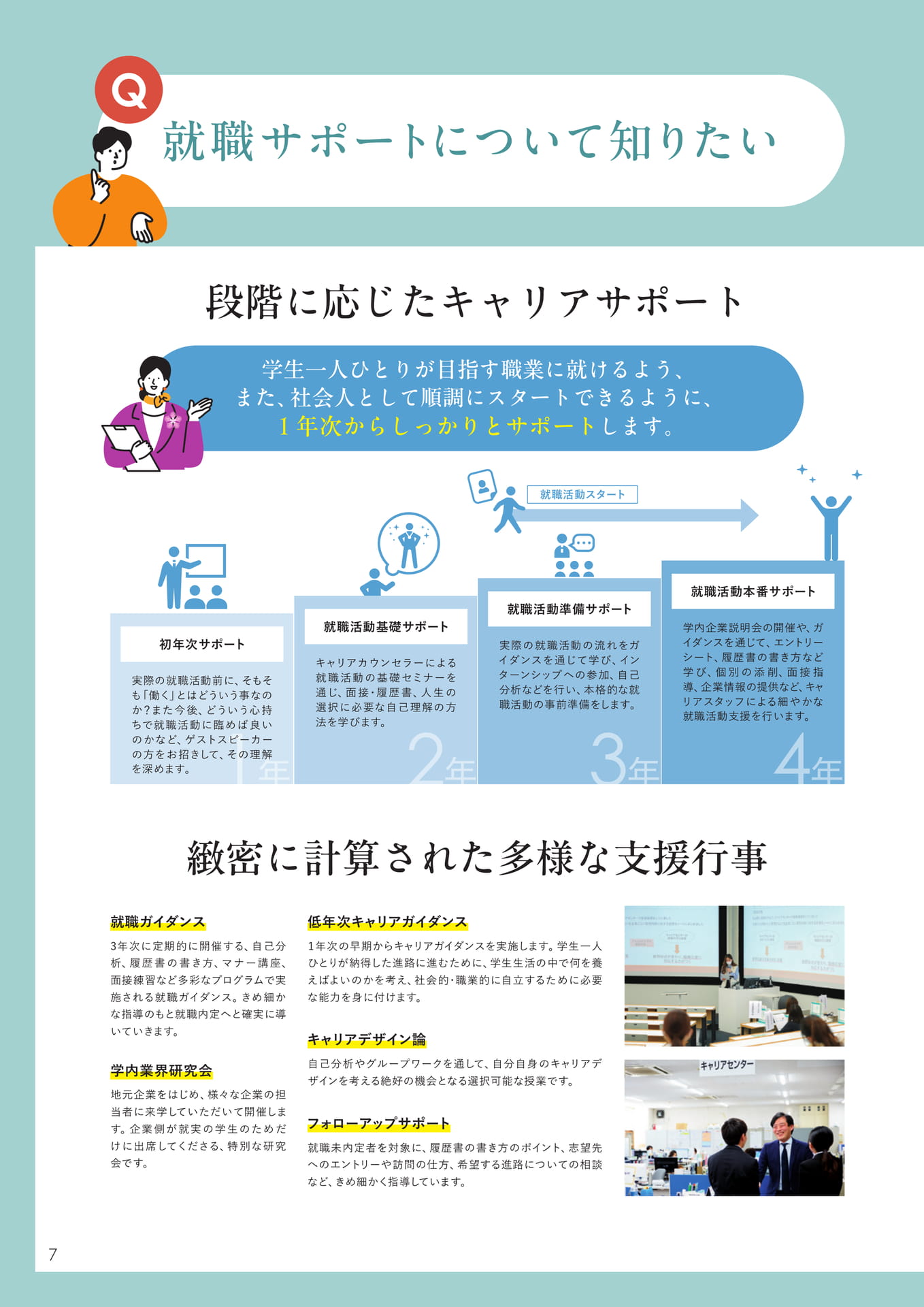 就職サポート（8ページ目）