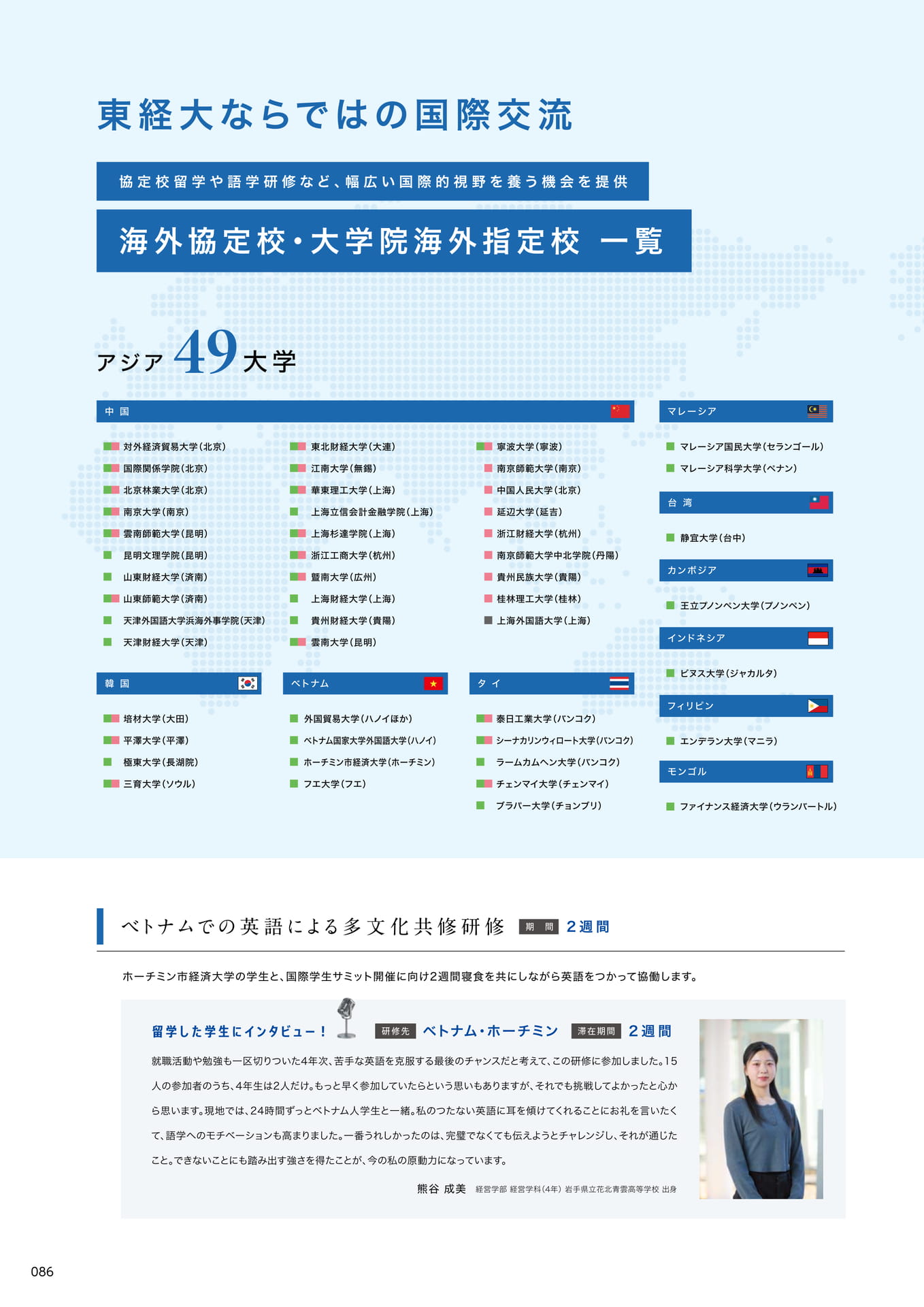 088　海外協定校・大学院海外指定校（88ページ目）