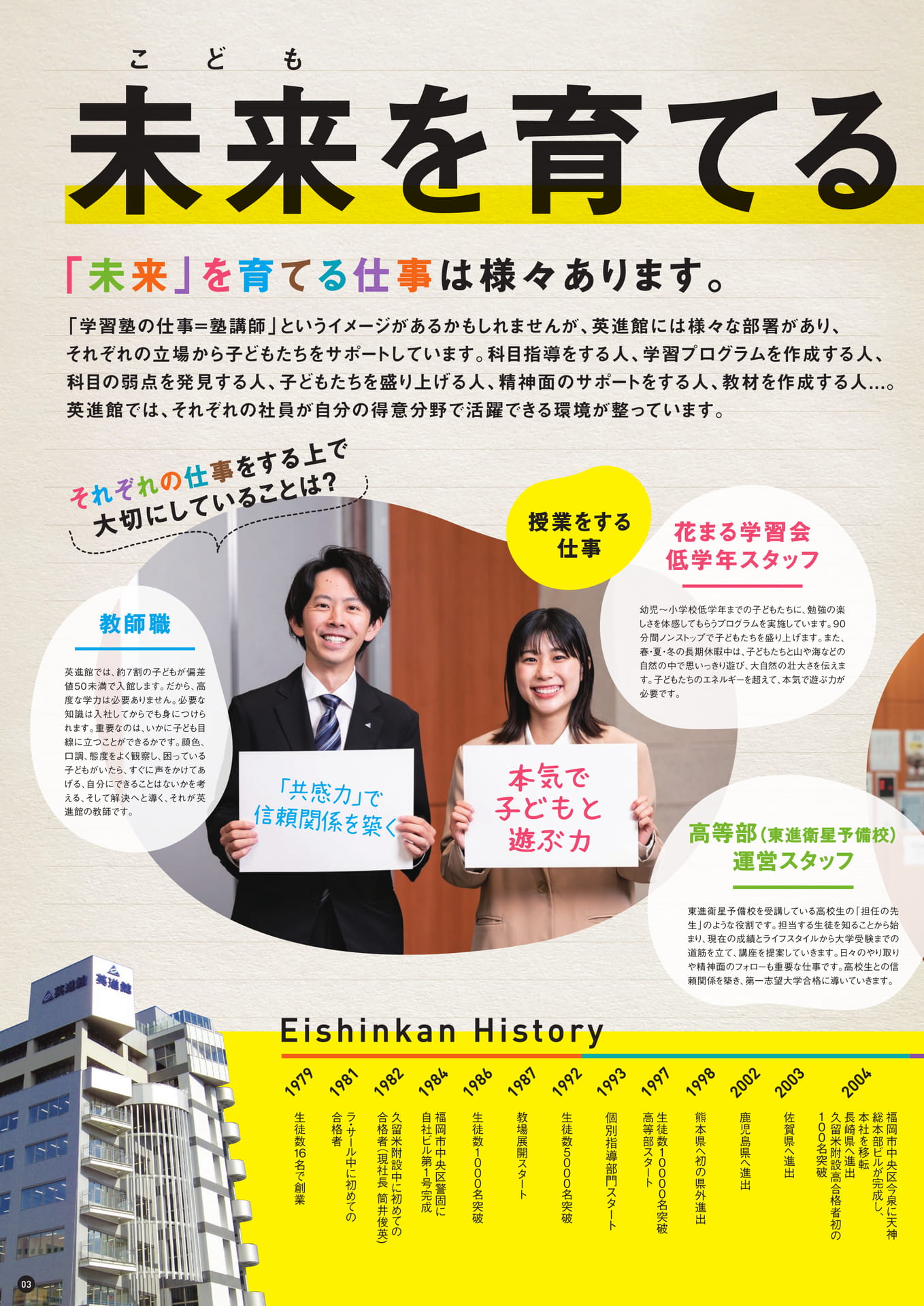未来を育てる仕事（4ページ目）