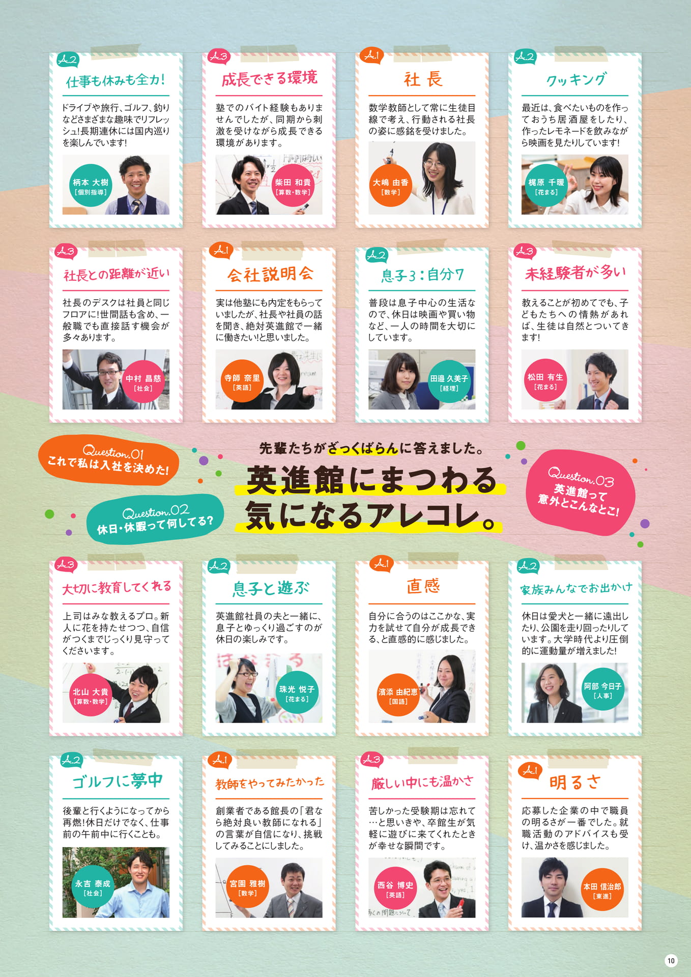 先輩たちの本音トーク（11ページ目）