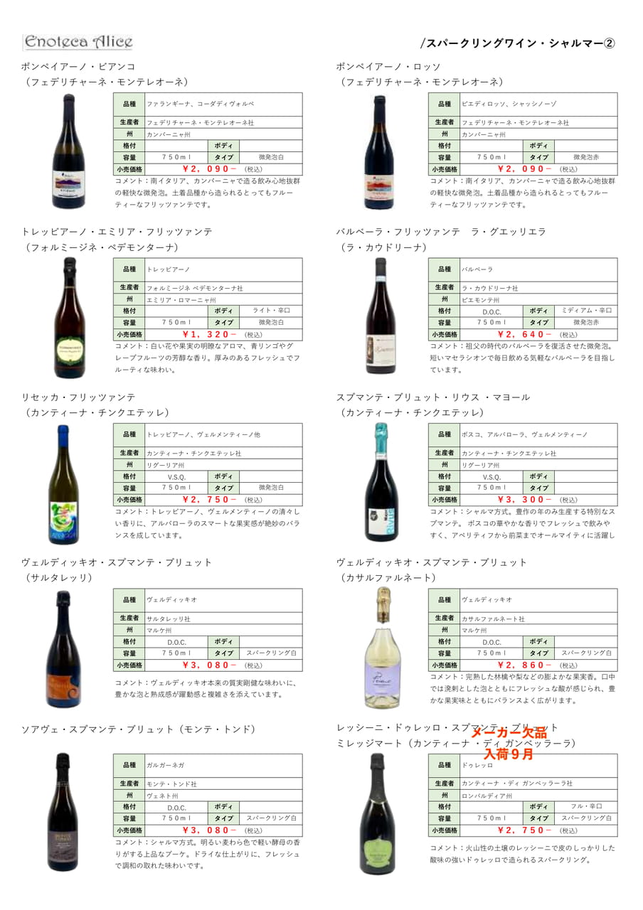 スパークリングワイン・シャルマー②（10ページ目）