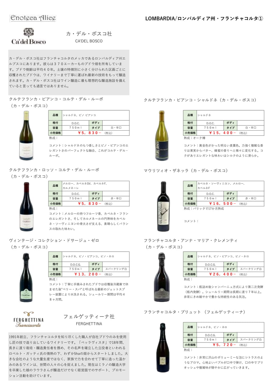 ロンバルディア州・フランチャコルタ①（50ページ目）