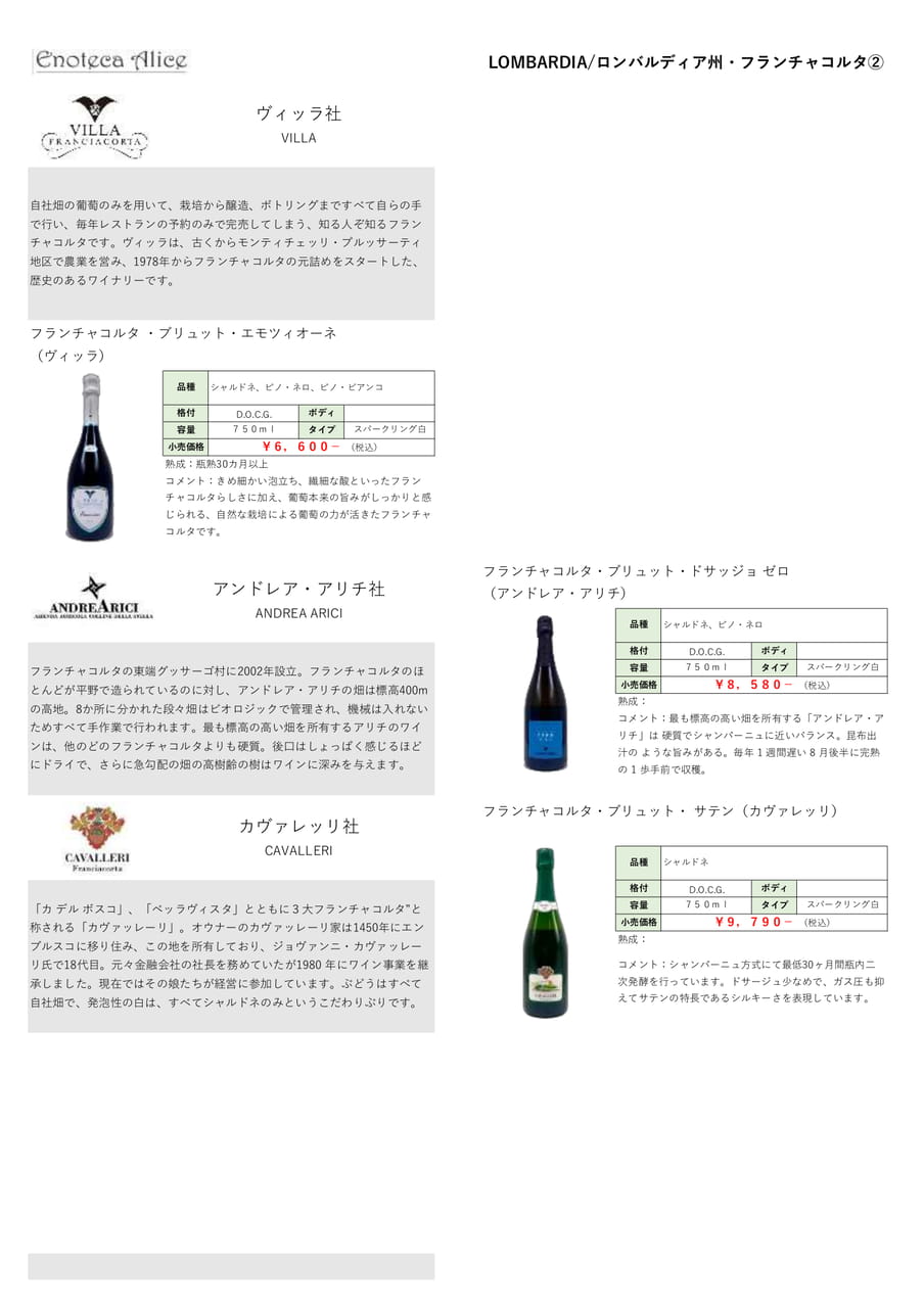 ロンバルディア州・フランチャコルタ②（51ページ目）
