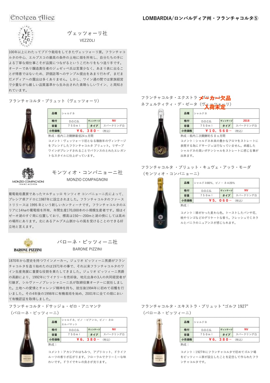 ロンバルディア州・フランチャコルタ⑤（54ページ目）