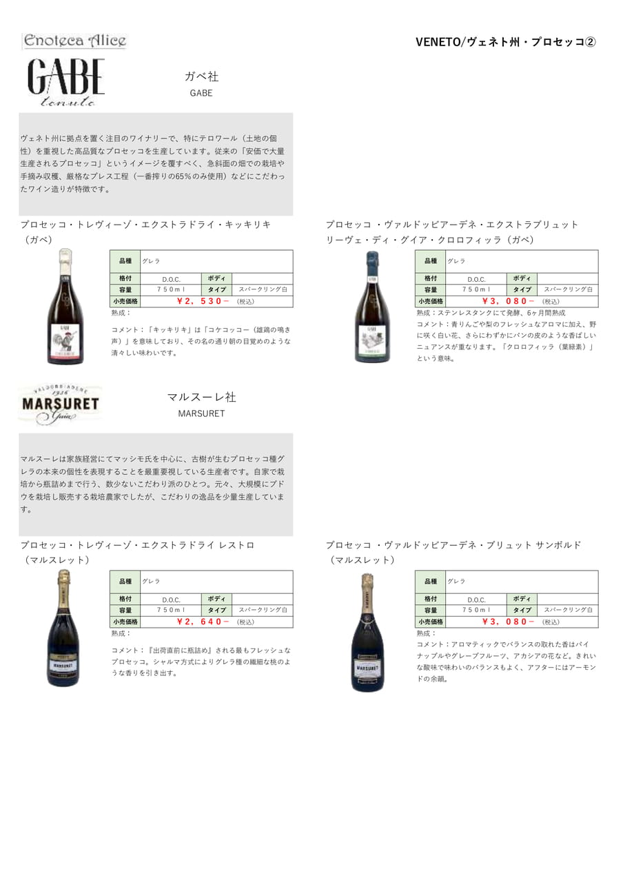 ヴェネト州・プロセッコ②（88ページ目）