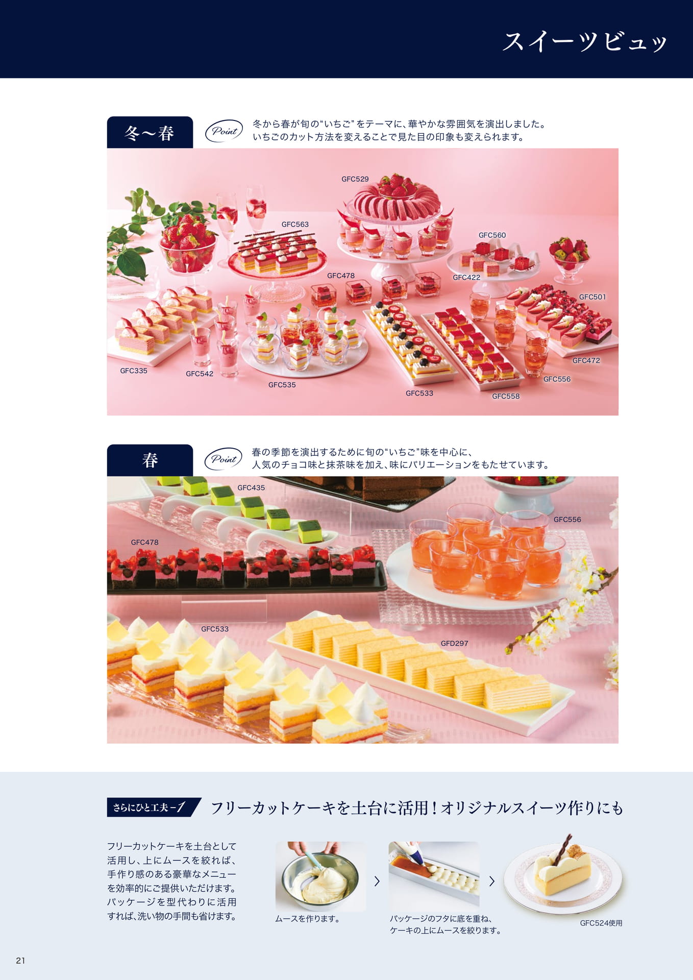 朝田オーナーシェフパティシエ監修 スイーツビュッフェボード例①(22ページ目)