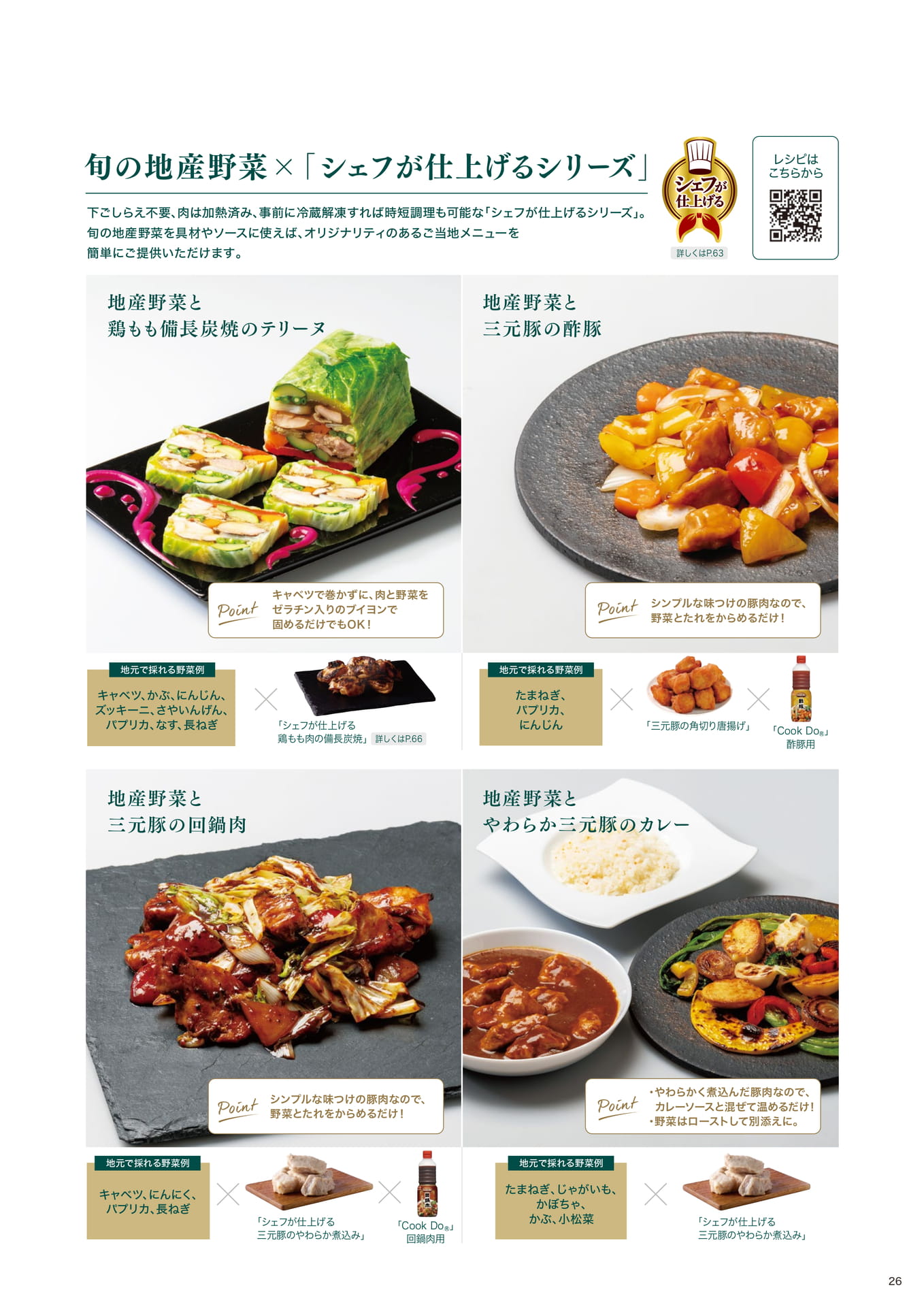 ご当地食材で特別なビュッフェを演出!「簡単アレンジメニュー」のご紹介②(27ページ目)