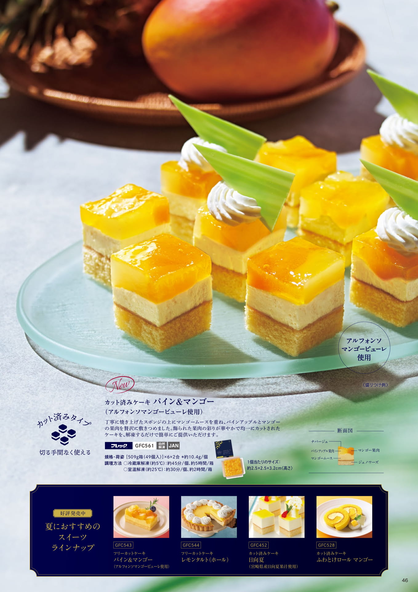 夏を彩るトロピカルなフルーツケーキ②(47ページ目)