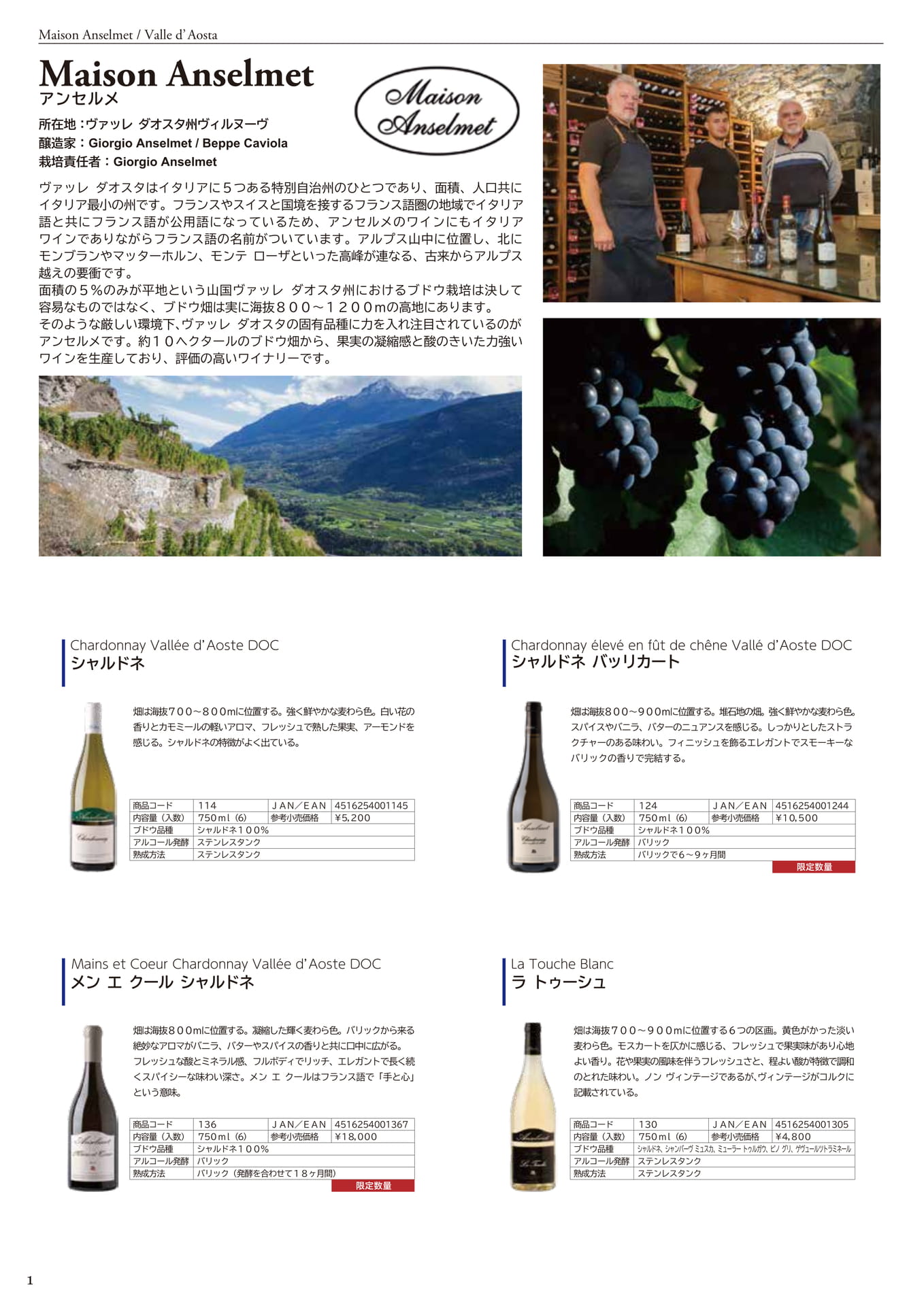 ANSELMET <VALLE D'AOSTA>（4ページ目）
