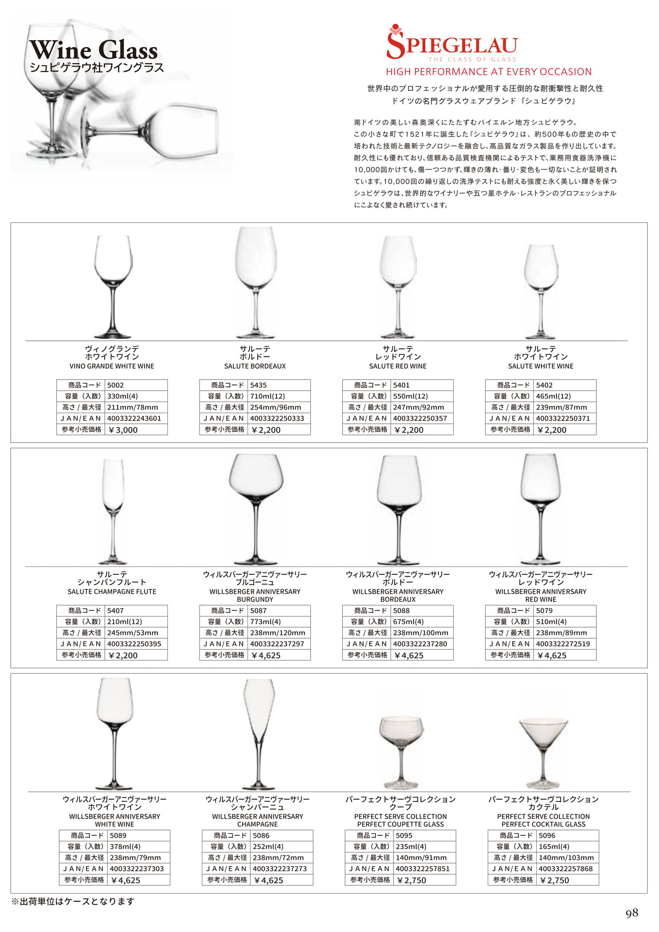 SPIEGELAU <WINE GLASS>（101ページ目）