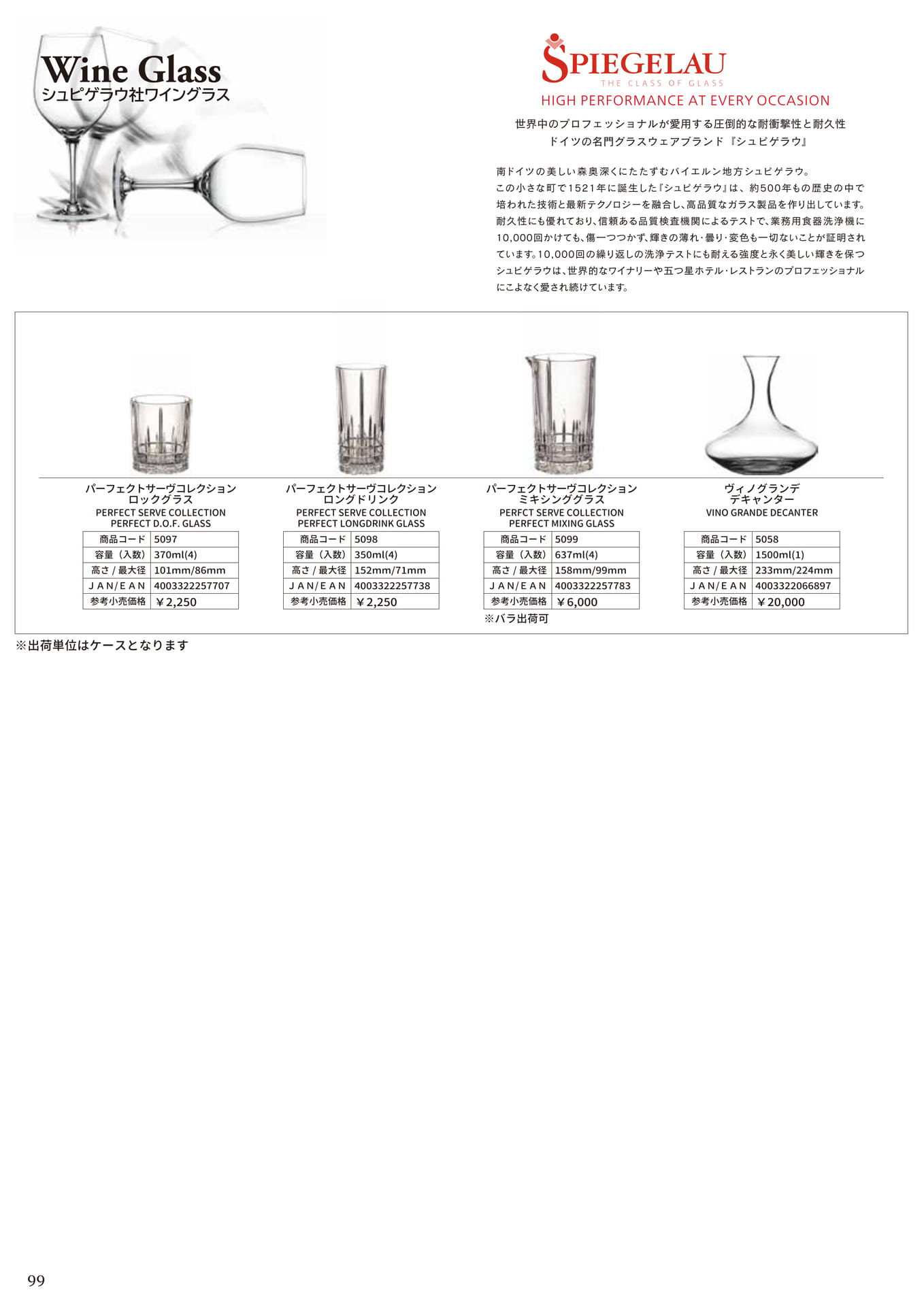 SPIEGELAU <WINE GLASS>（102ページ目）