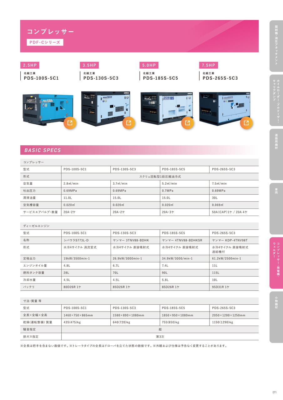 p71 コンプレッサー(73ページ目)