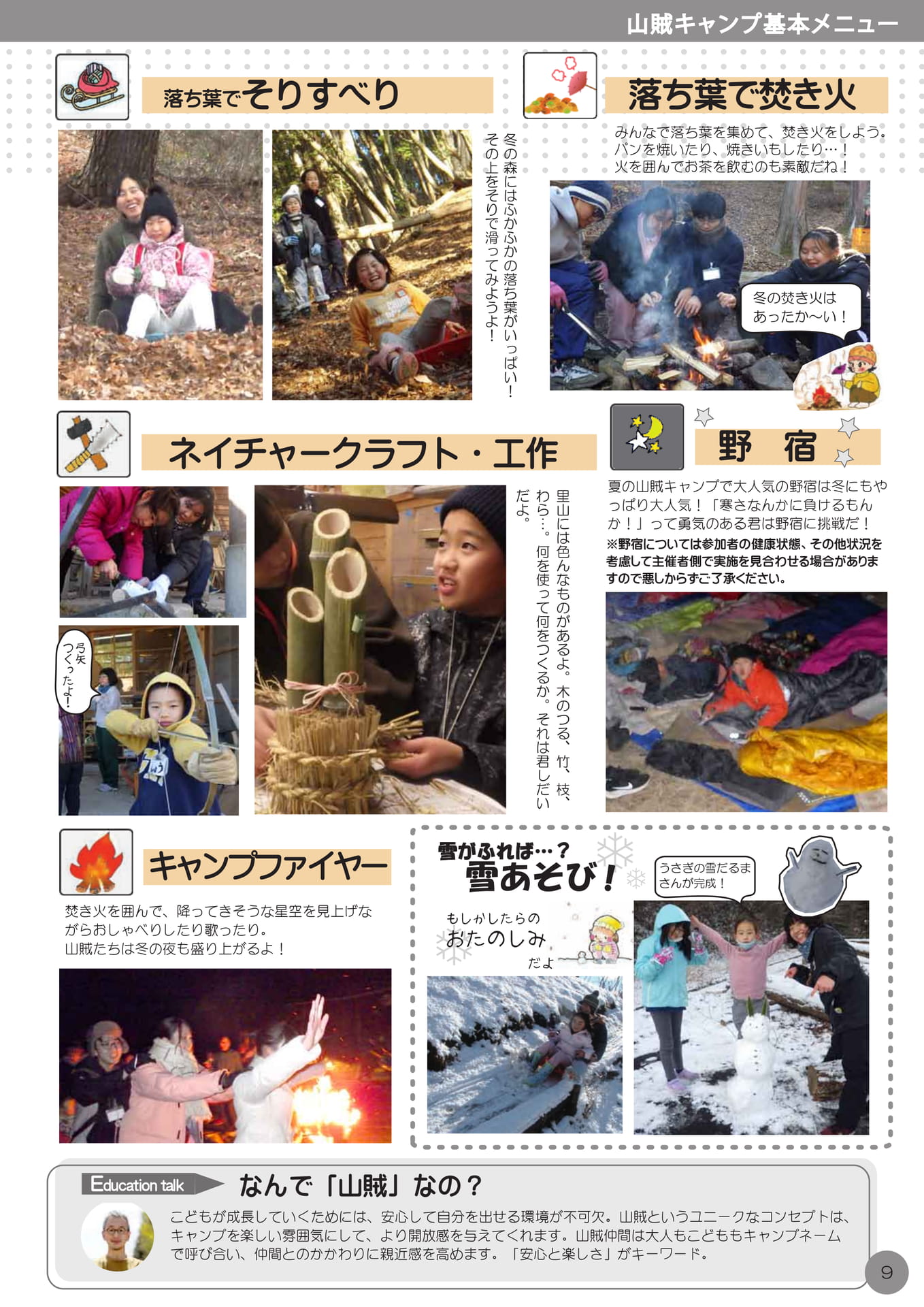 山賊キャンプ基本メニュー 焚き火と野宿（11ページ目）