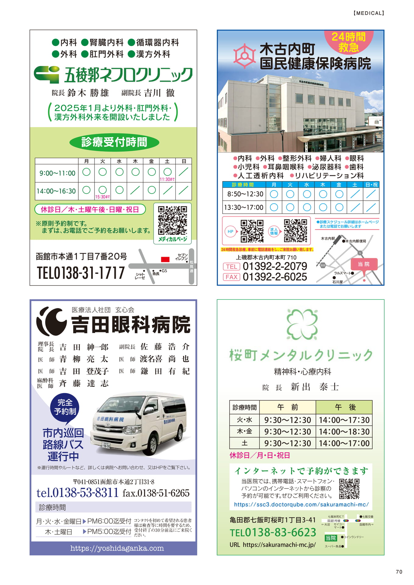 メディカルページ(病院案内)(70ページ目)