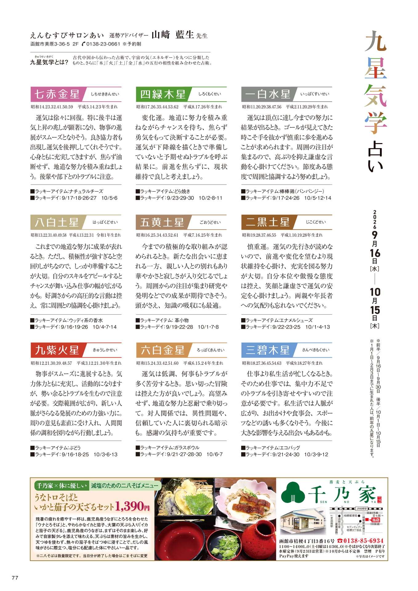 九星気学占い(77ページ目)