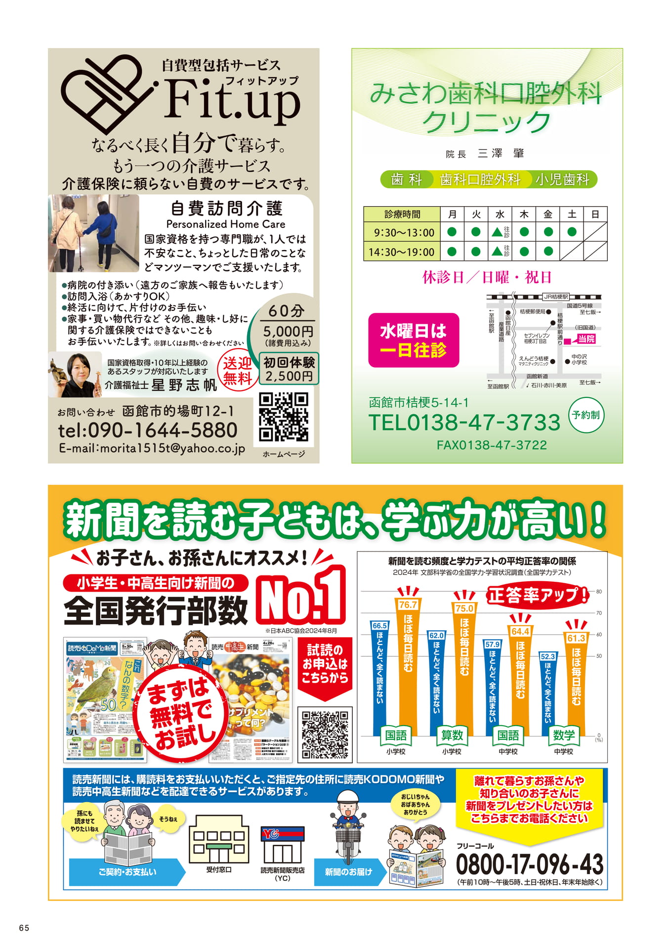 自費型包括サービス Fit.up（65ページ目）