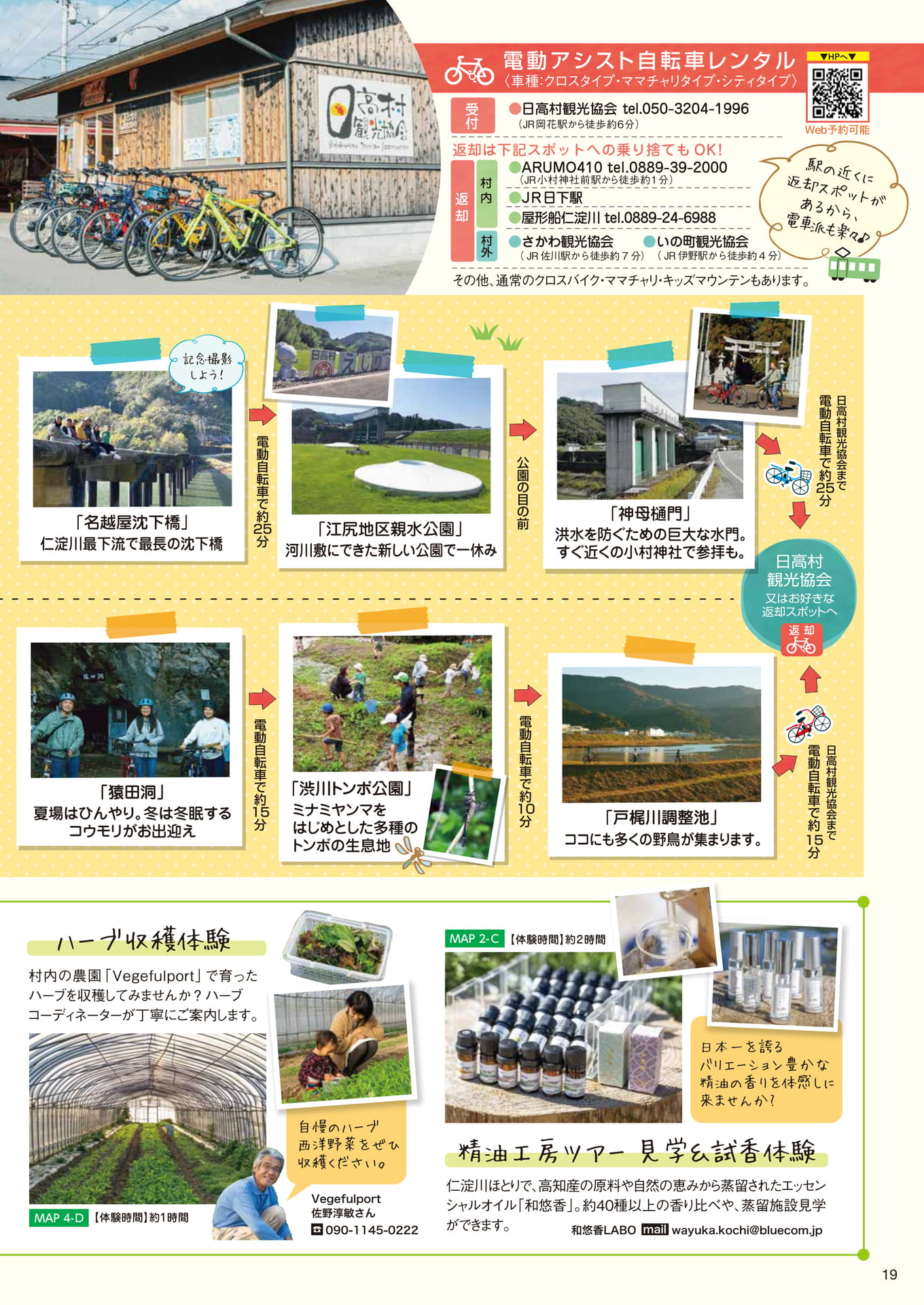 Page19　電動自転車レンタル・モデルコース（19ページ目）