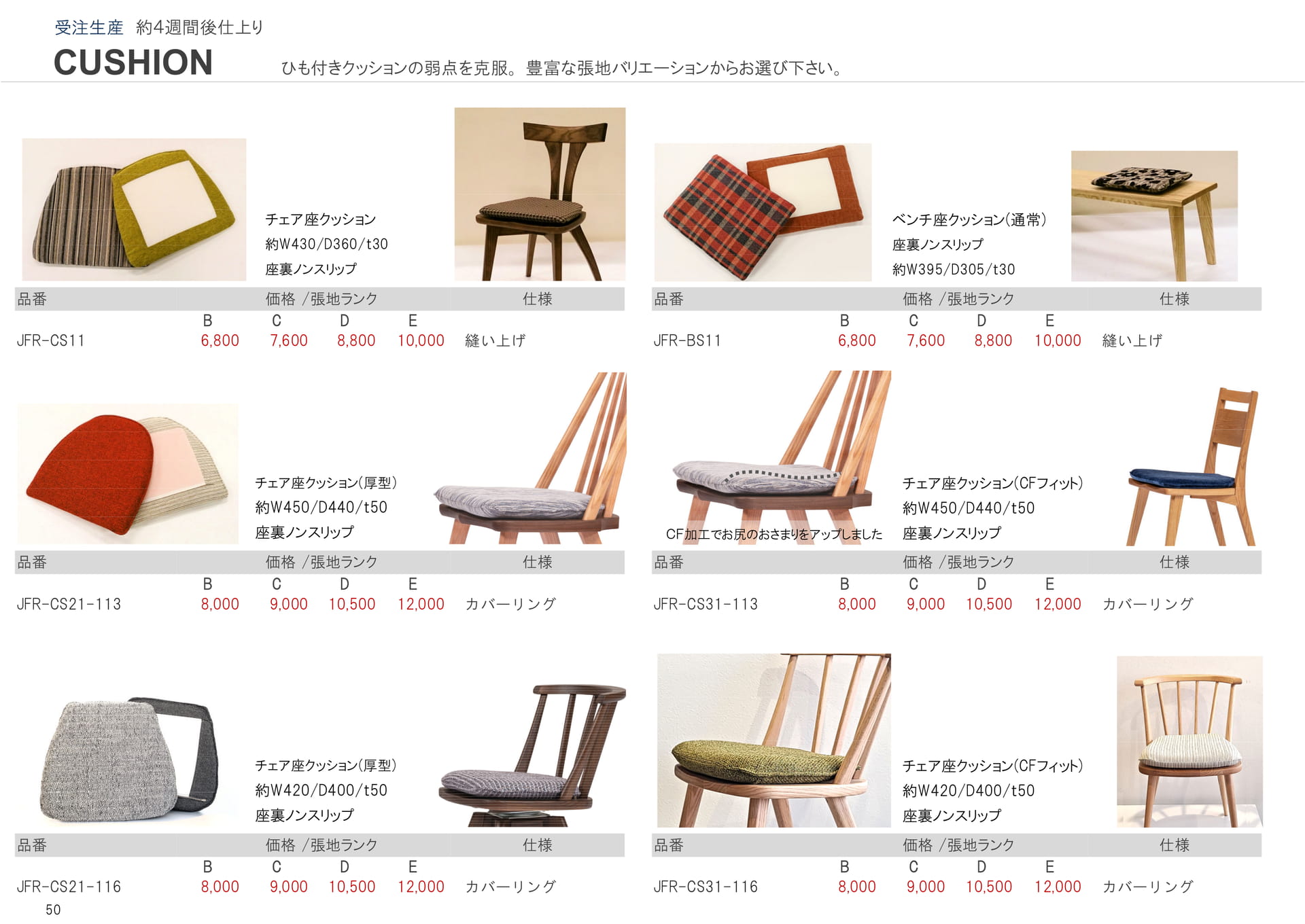 クッションバリエーション(50ページ目)