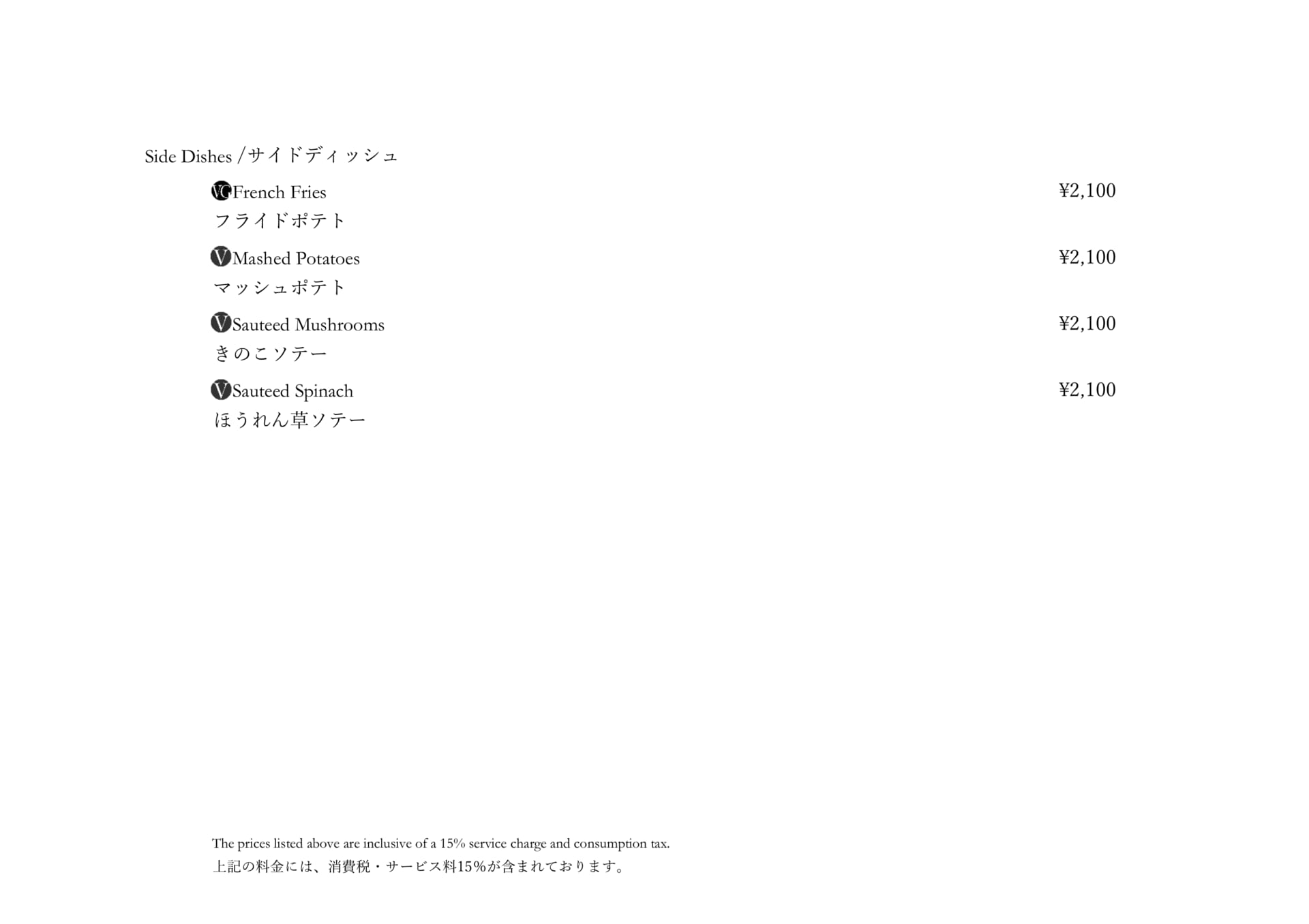 サイドディッシュ(21ページ目)