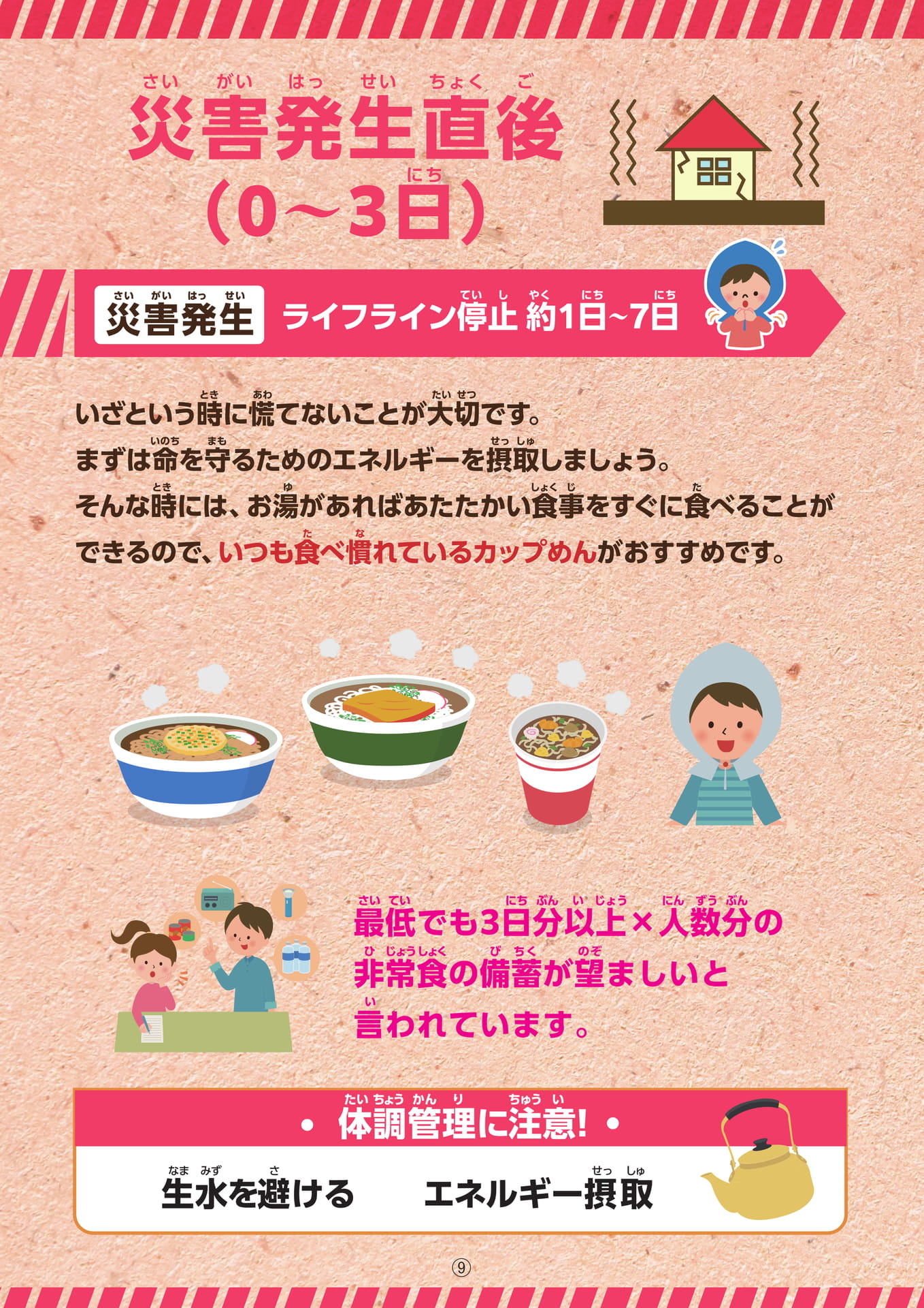災害発生直後(0〜3日)(10ページ目)