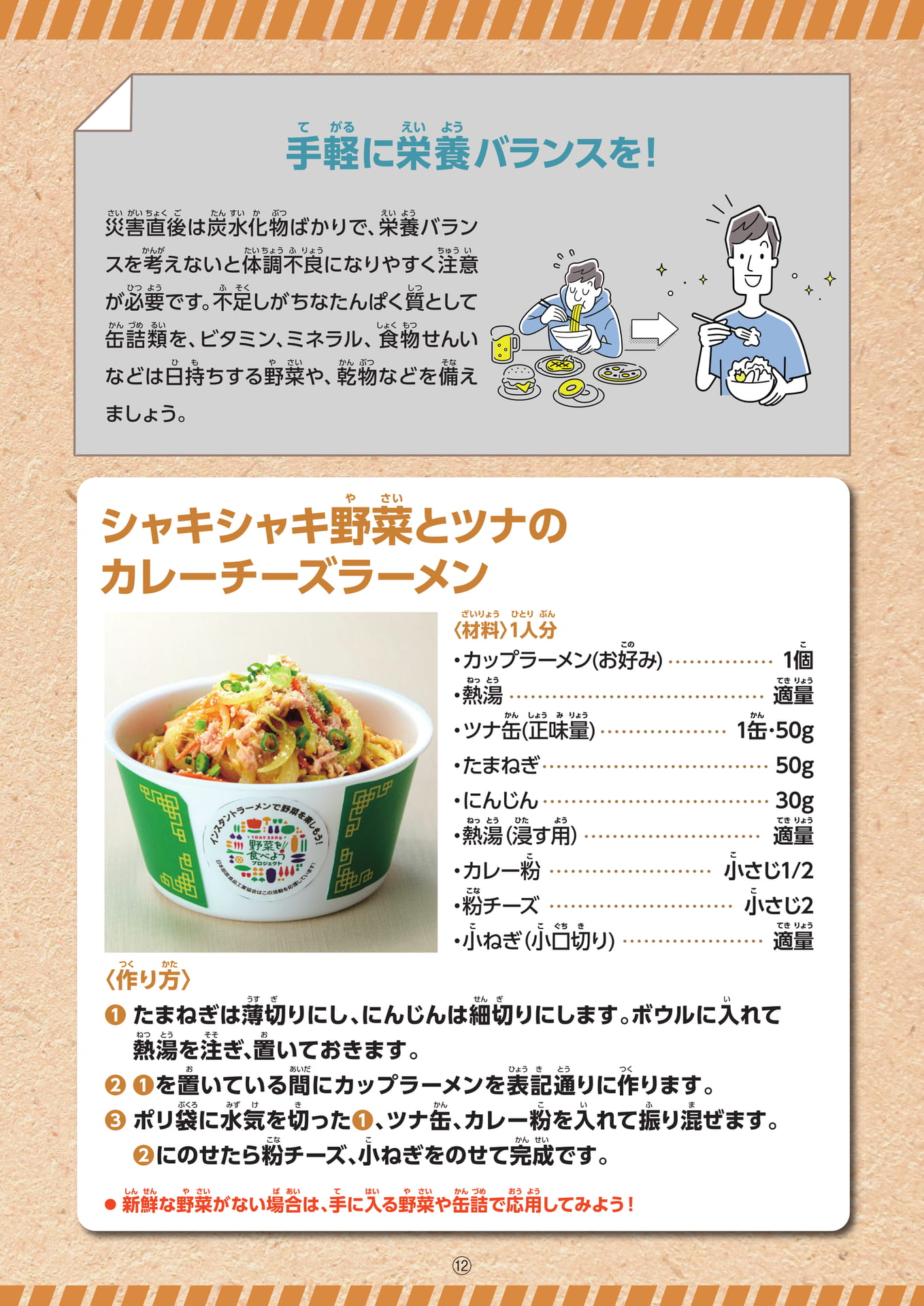 シャキシャキ野菜とツナのカレーチーズラーメン(13ページ目)