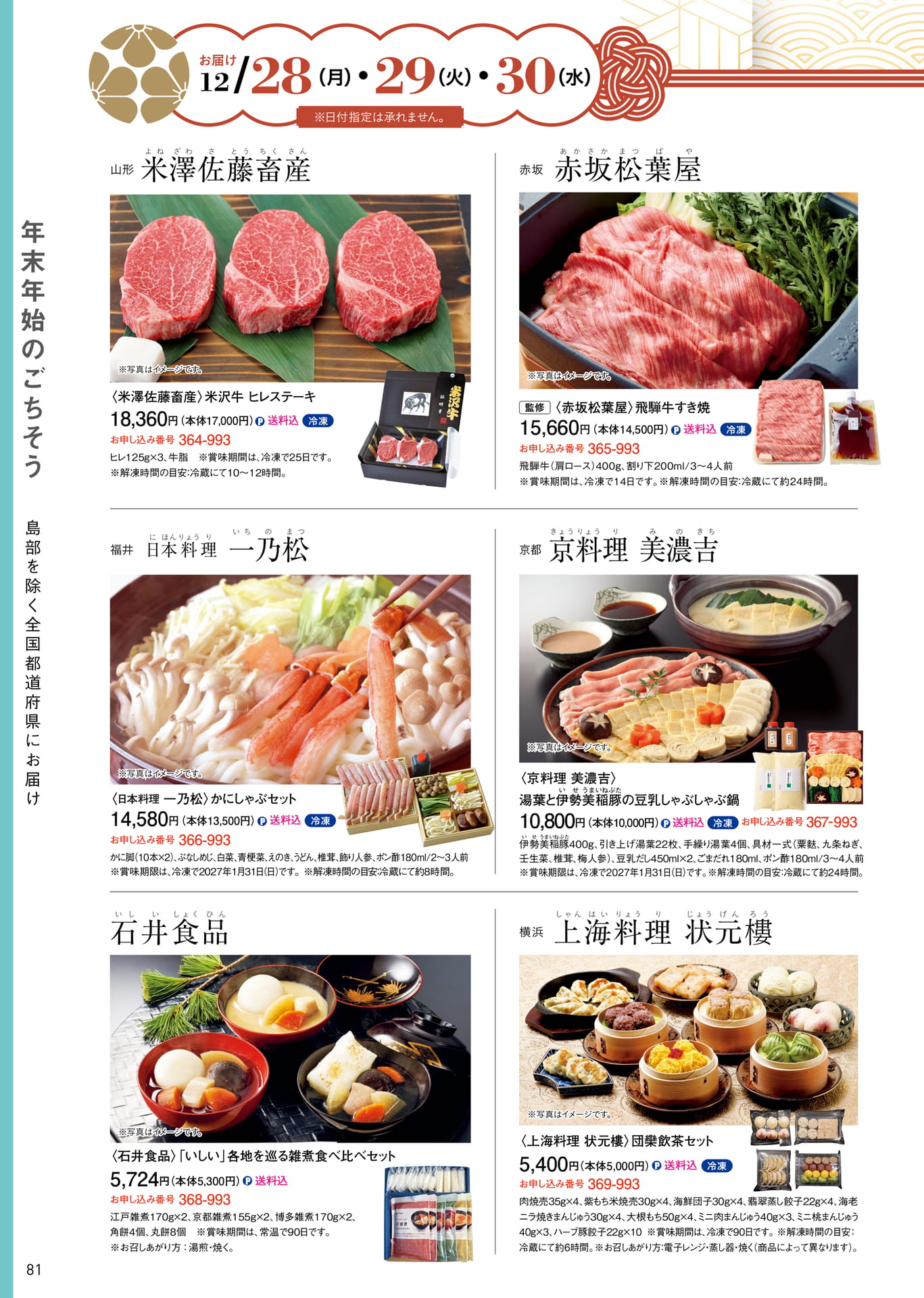米澤佐藤畜産などのごちそう（82ページ目）