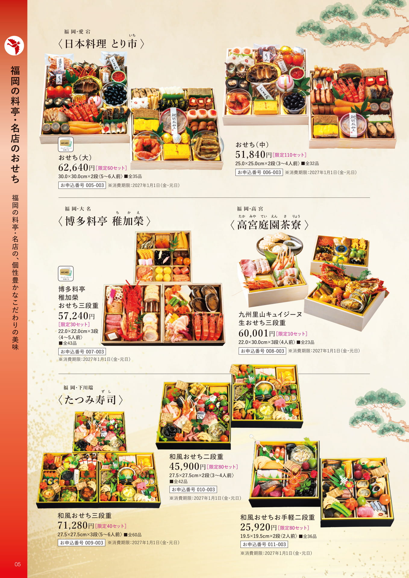 福岡の料亭・名店のおせち(6ページ目)