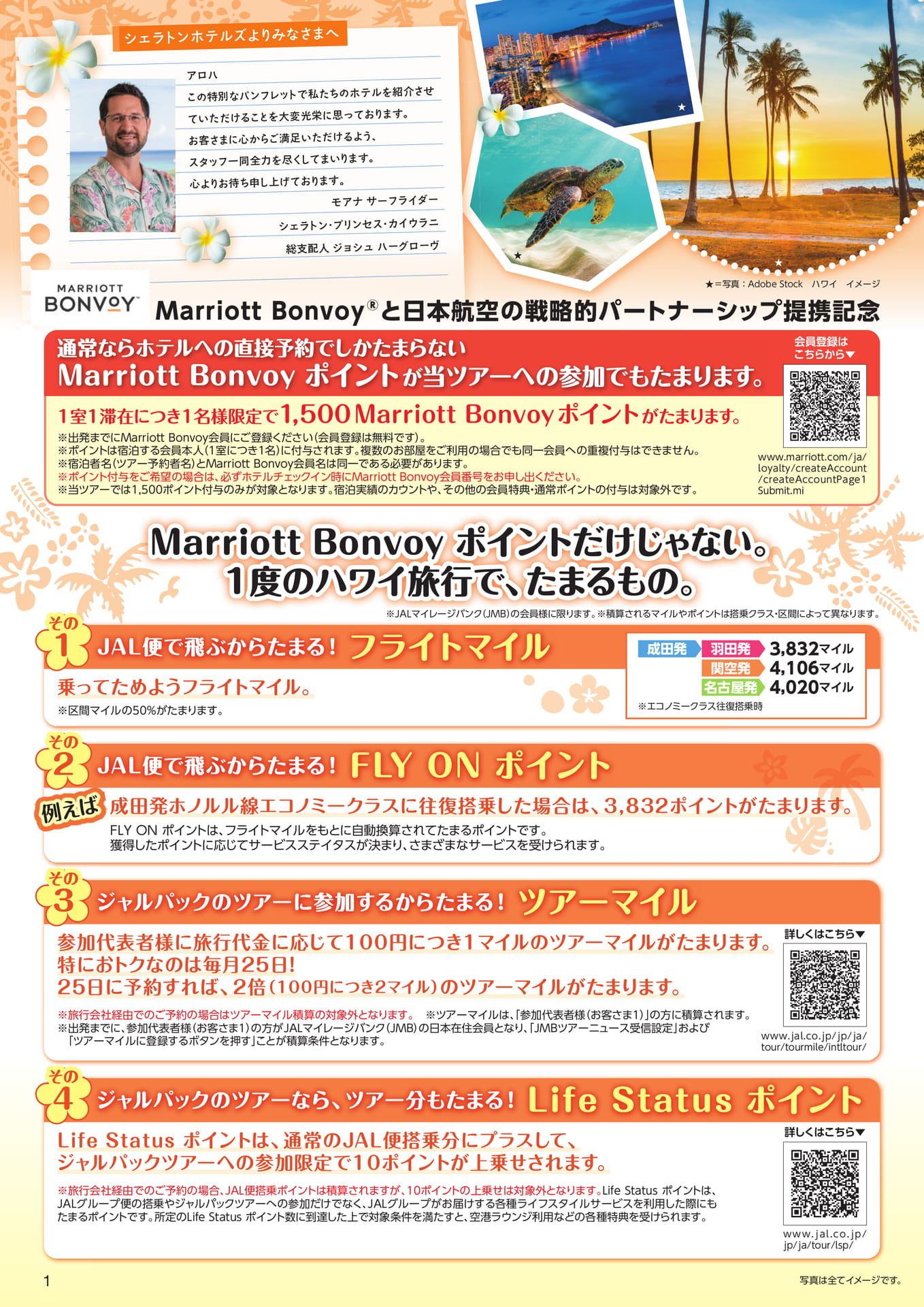 シェラトンホテルズ特典・マイル（4ページ目）