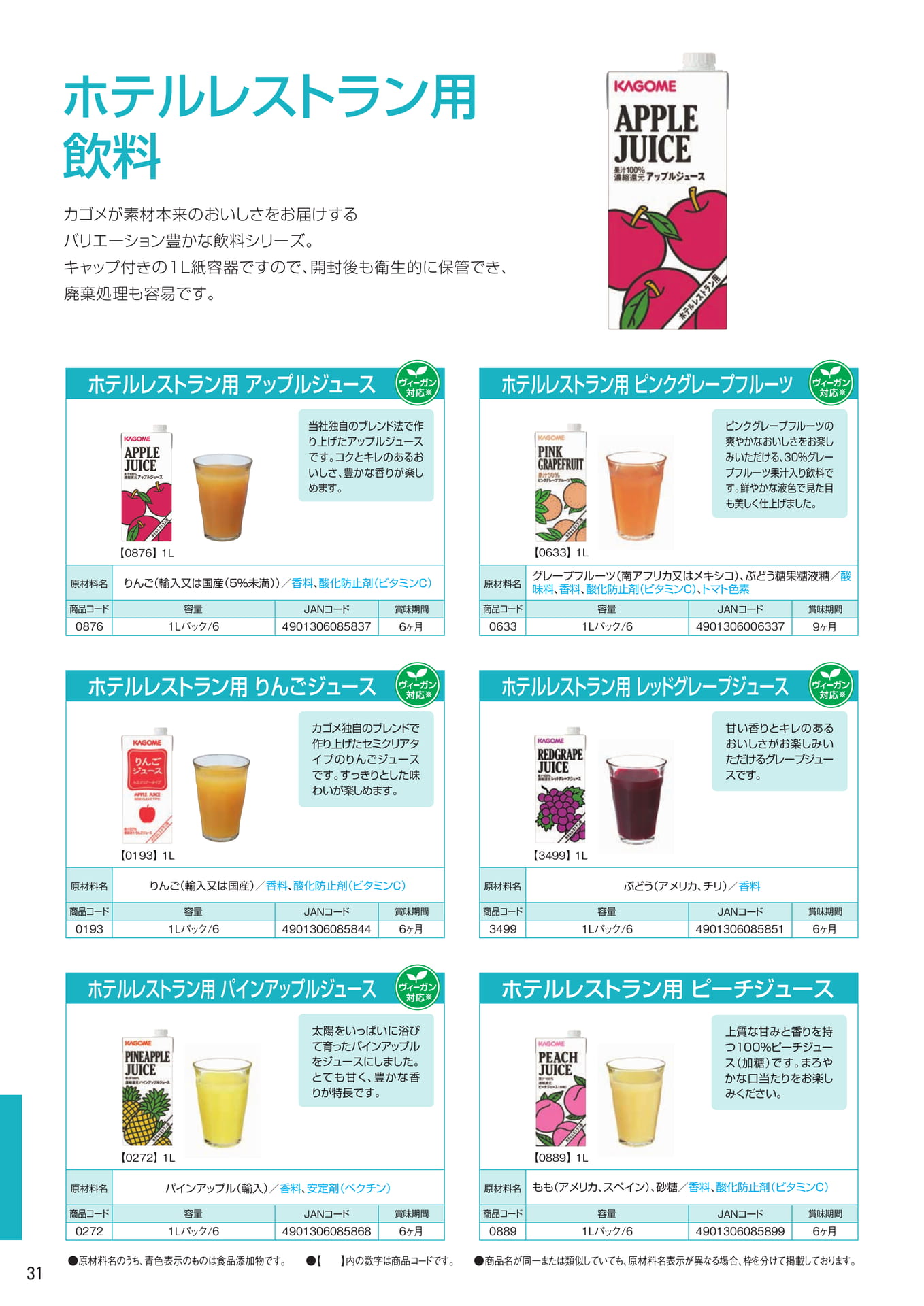 ホテルレストラン用飲料(32ページ目)