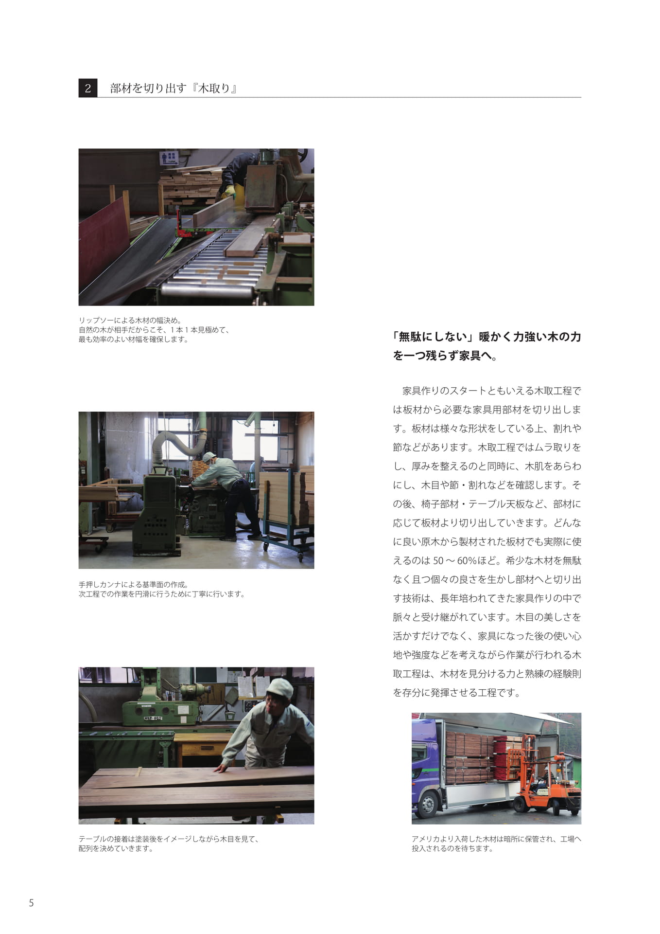 2. 部材を切り出す「木取り」（6ページ目）