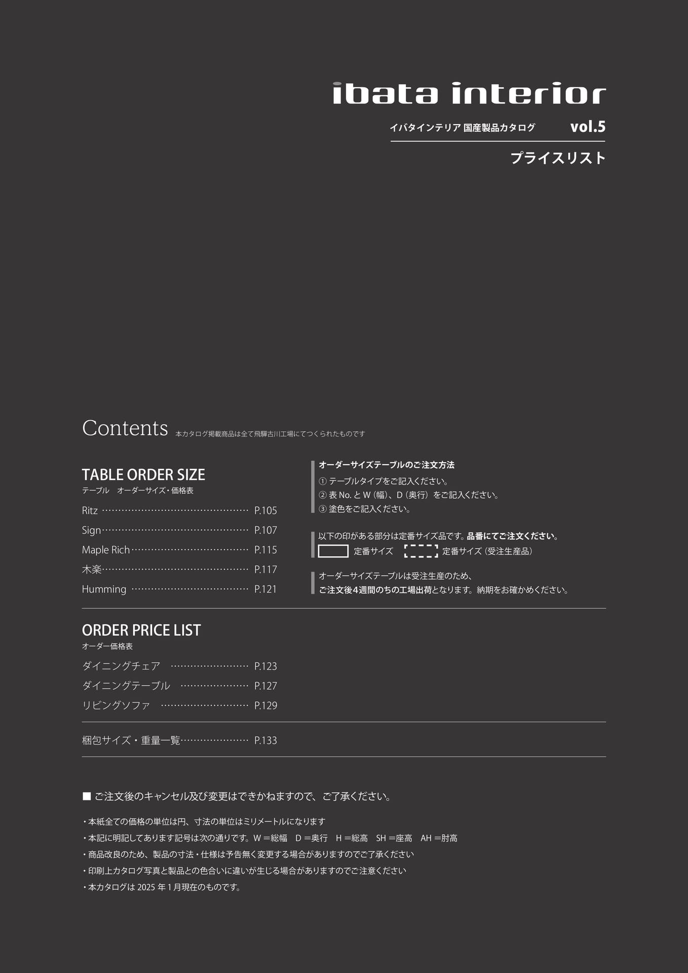 プライスリスト（105ページ目）