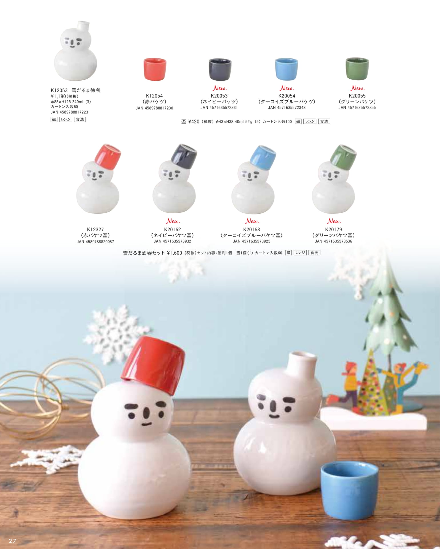 雪だるま酒器（32ページ目）