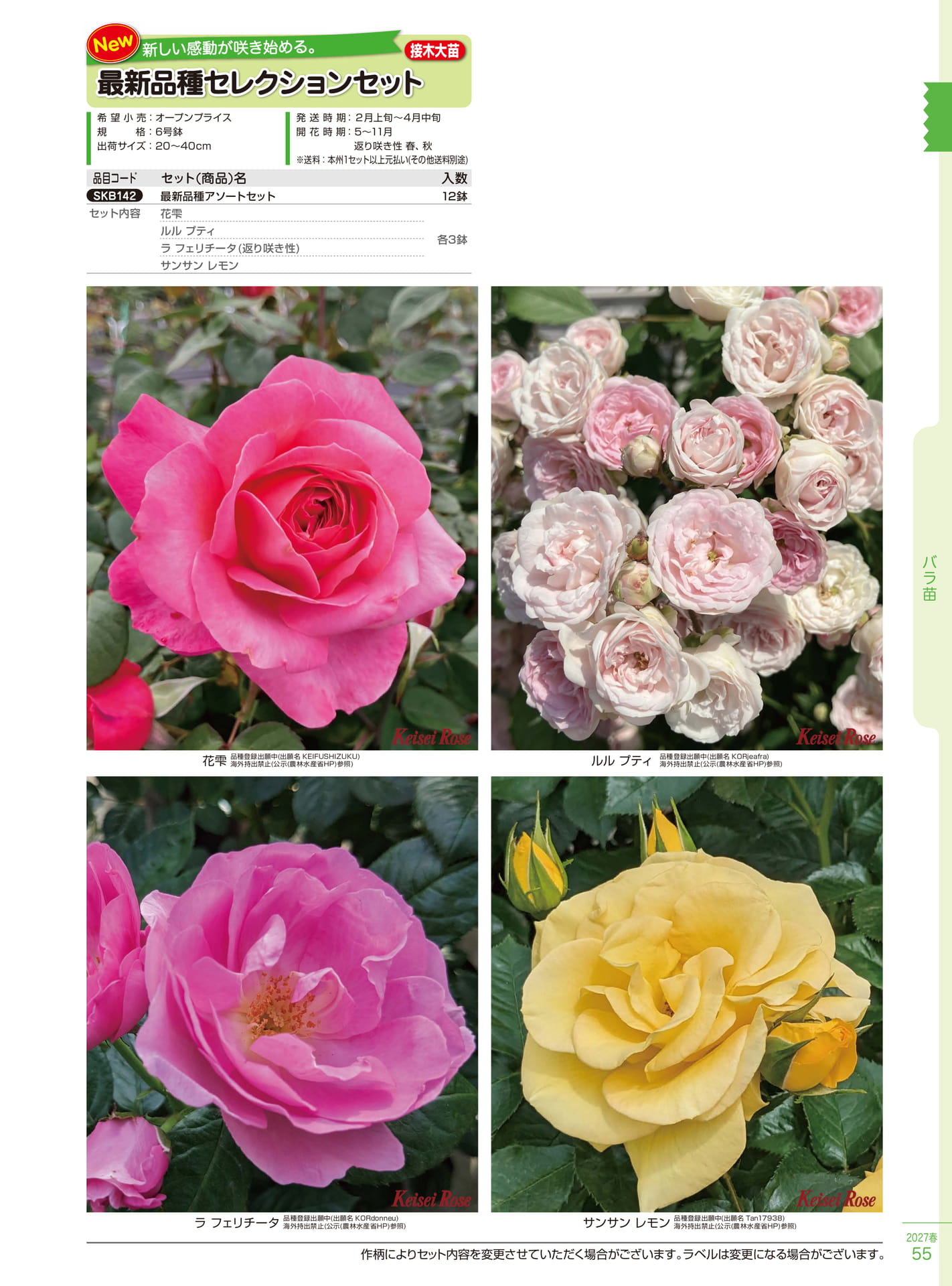 最新品種セレクションセット（55ページ目）
