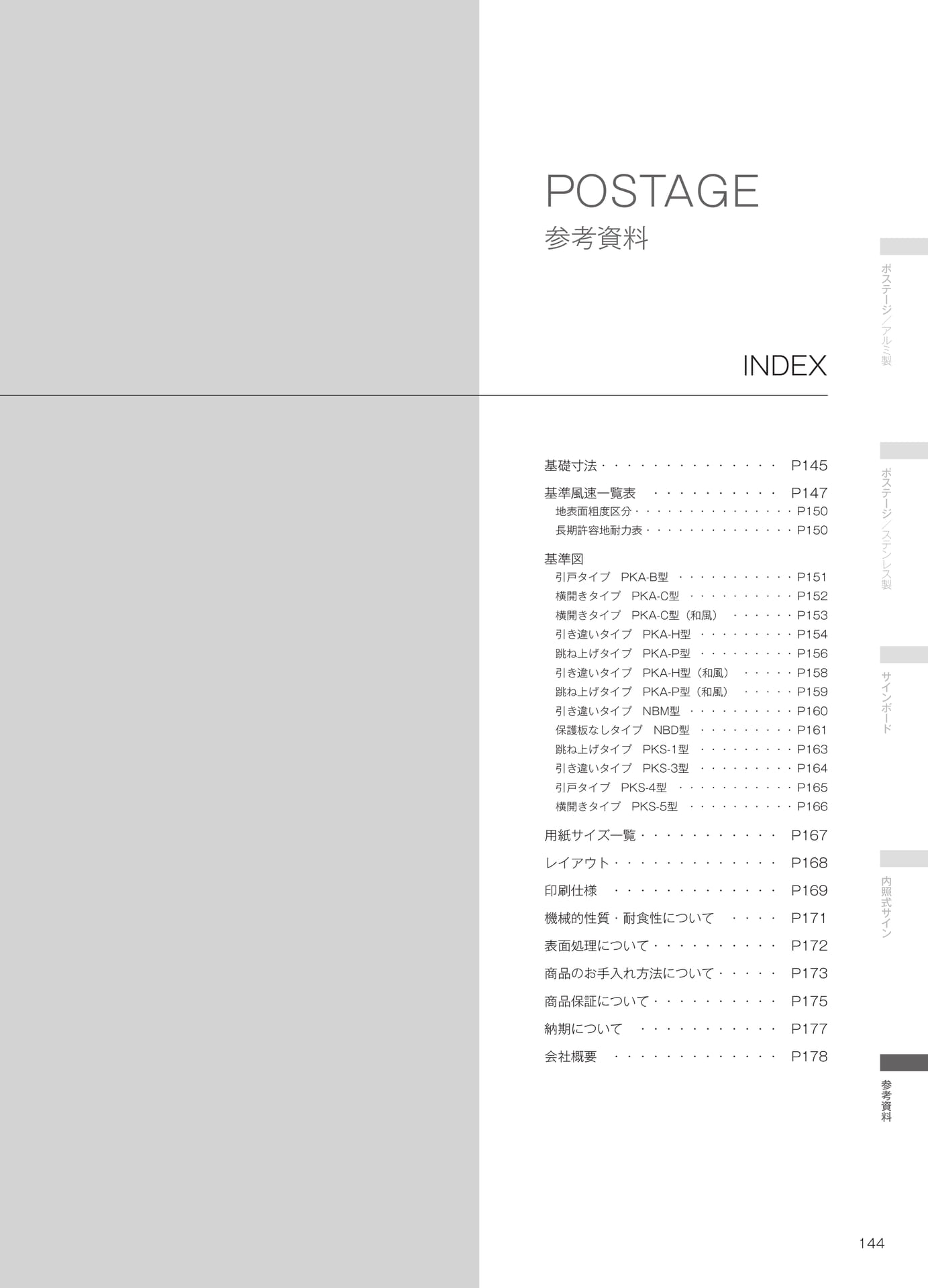 参考資料 INDEX（145ページ目）