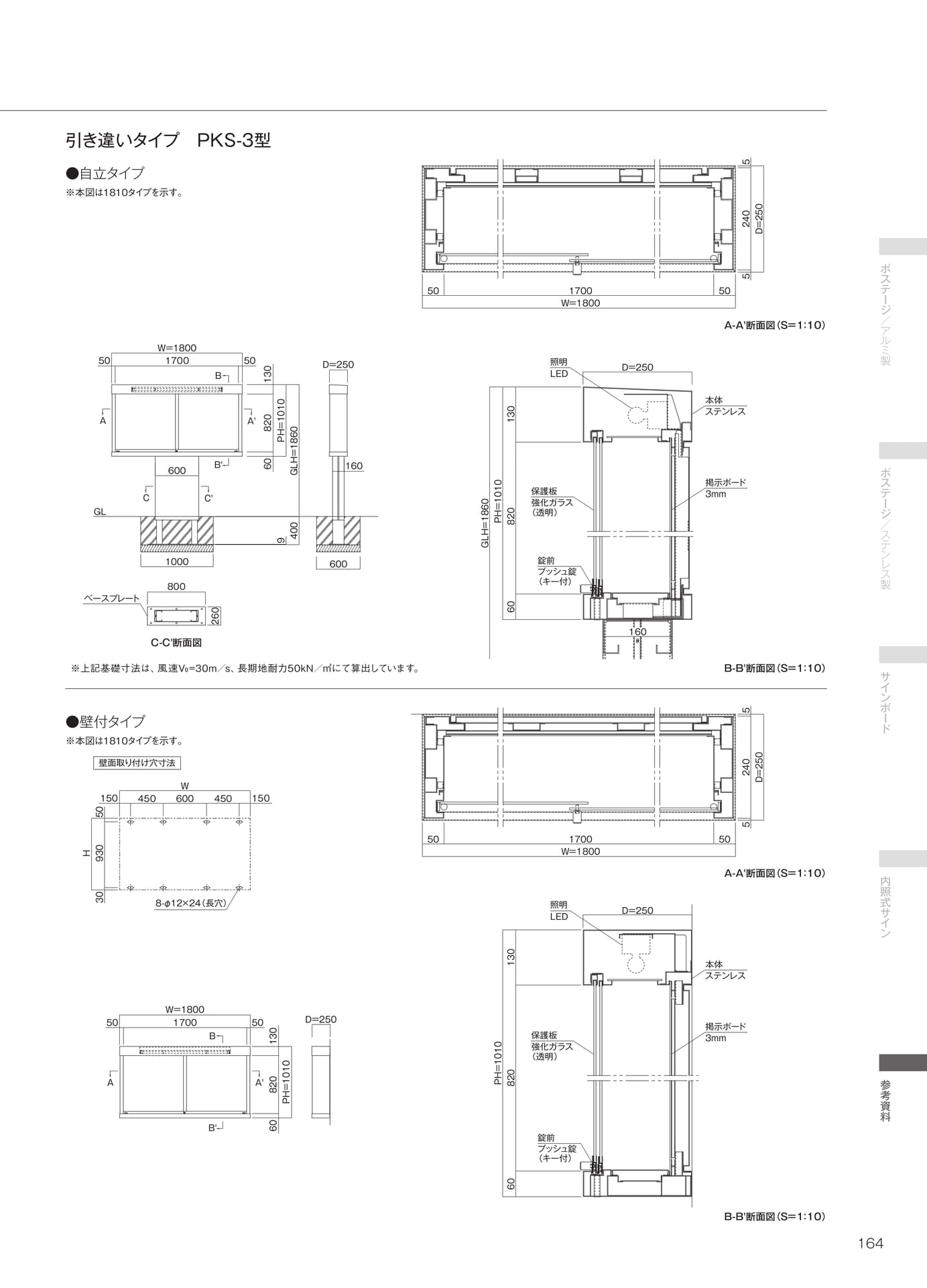 基準図 引き違いタイプ PKS-3型（165ページ目）