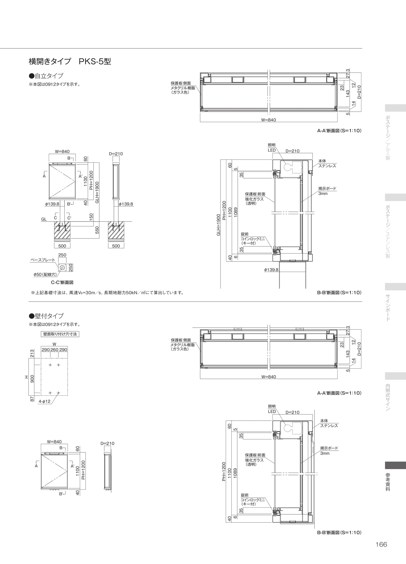 基準図 横開きタイプ PKS-5型（167ページ目）