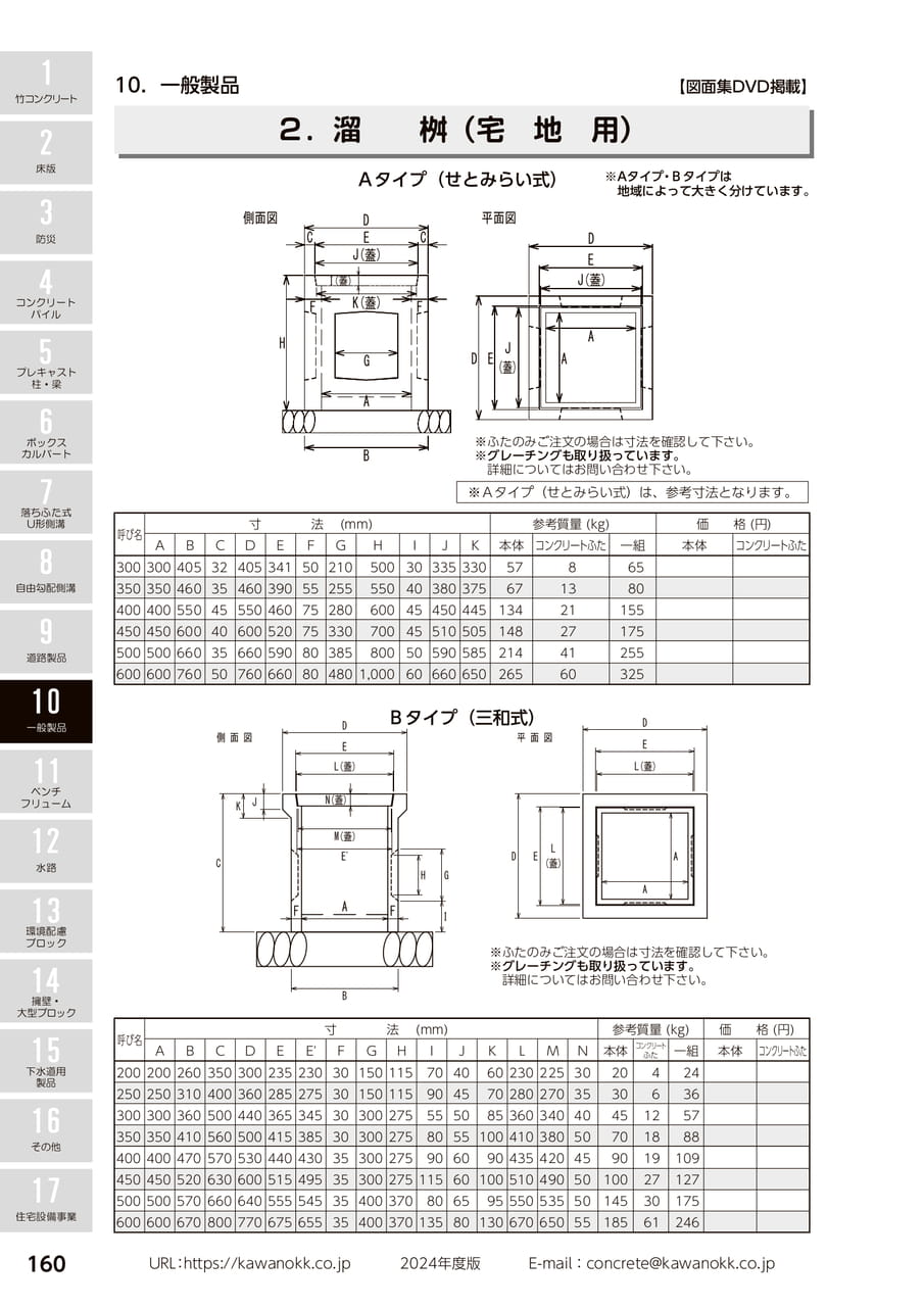 溜桝(宅地用) 160(170ページ目)