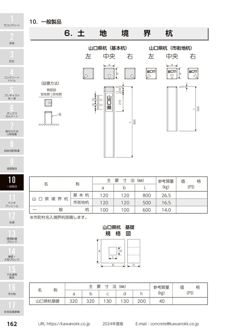 土地境界杭 162(172ページ目)