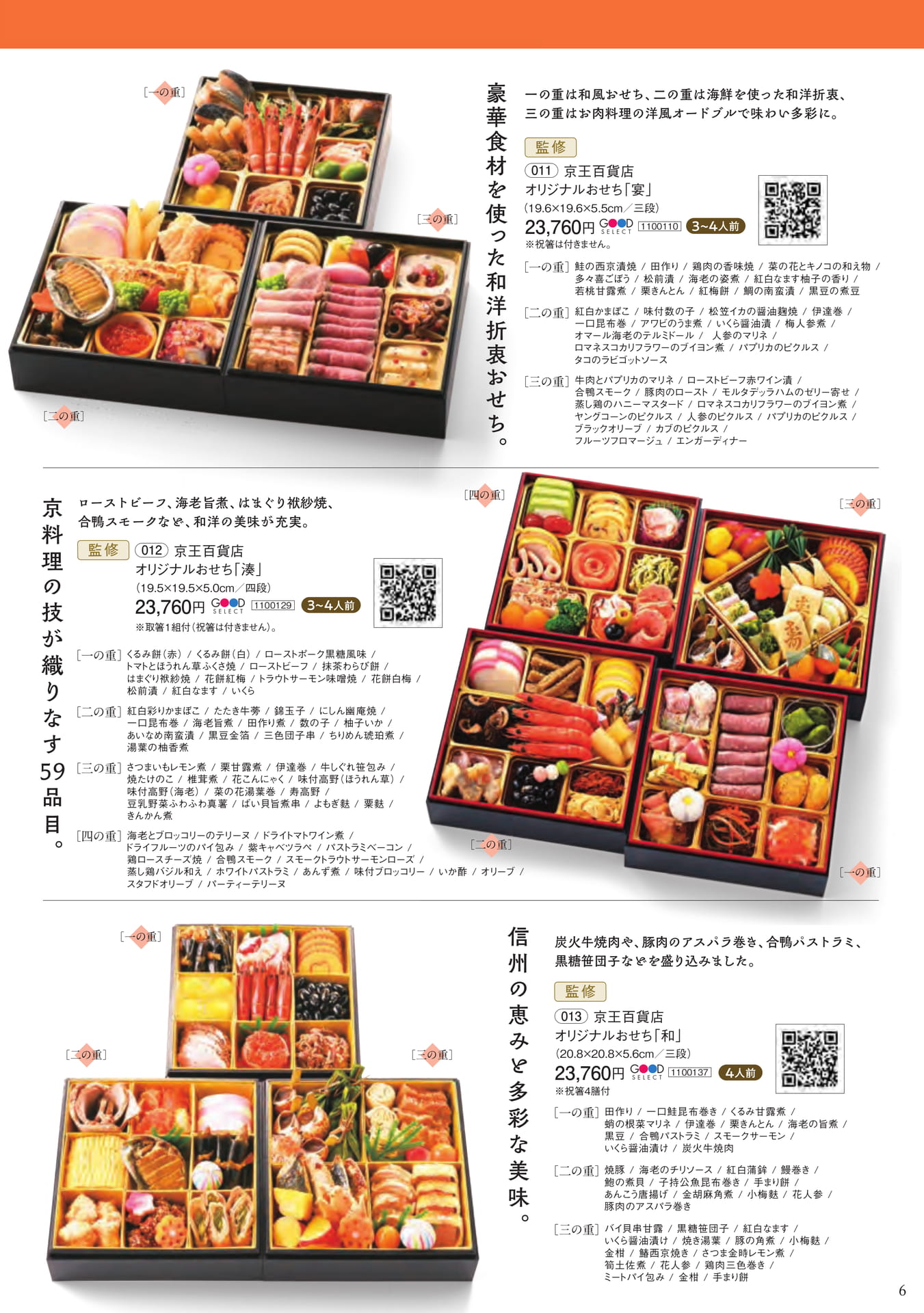 京王百貨店オリジナルおせち(7ページ目)