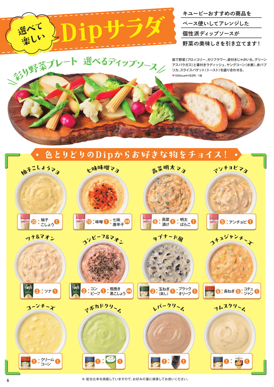 Dipサラダ（6ページ目）